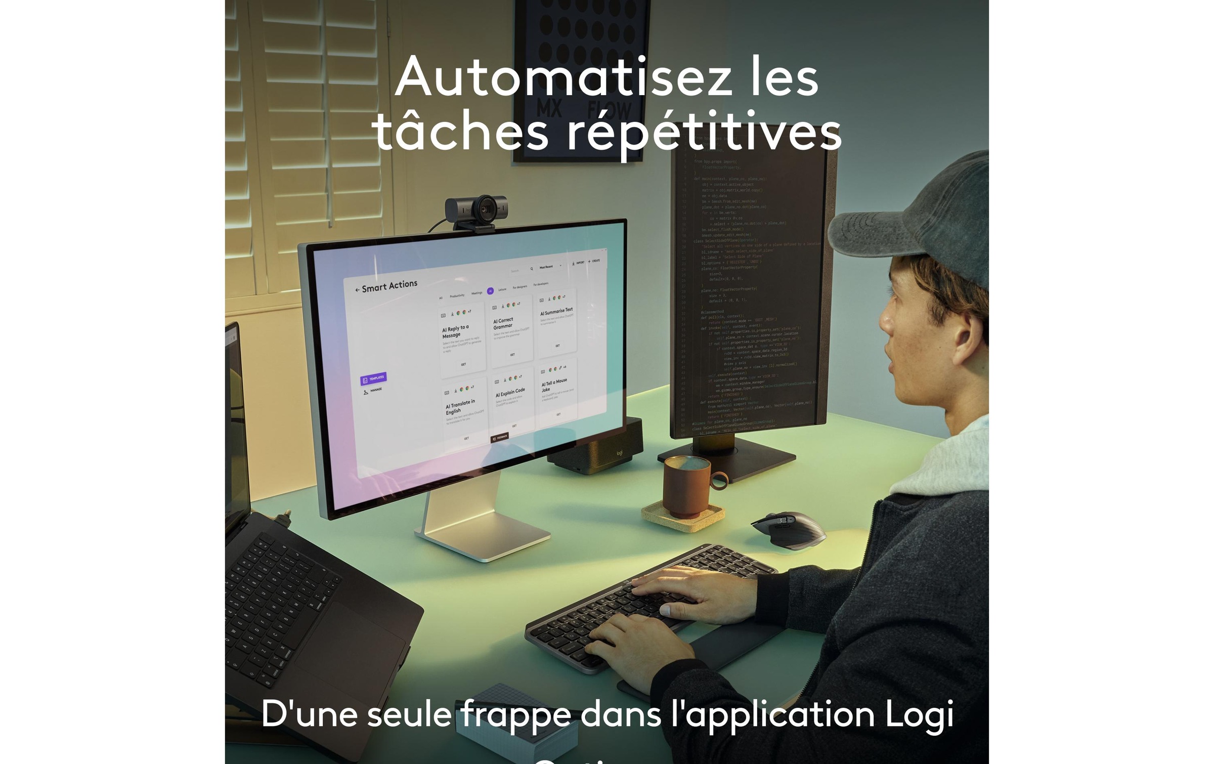 Logitech Tastatur- und Maus-Set »MX Keys S Combo for Mac«