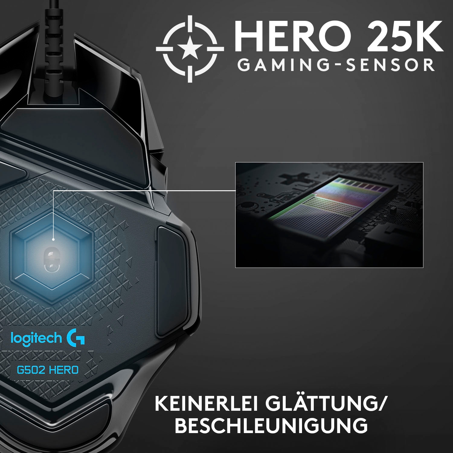 Logitech G Gaming-Maus »G502 HERO High Performance«, kabelgebunden