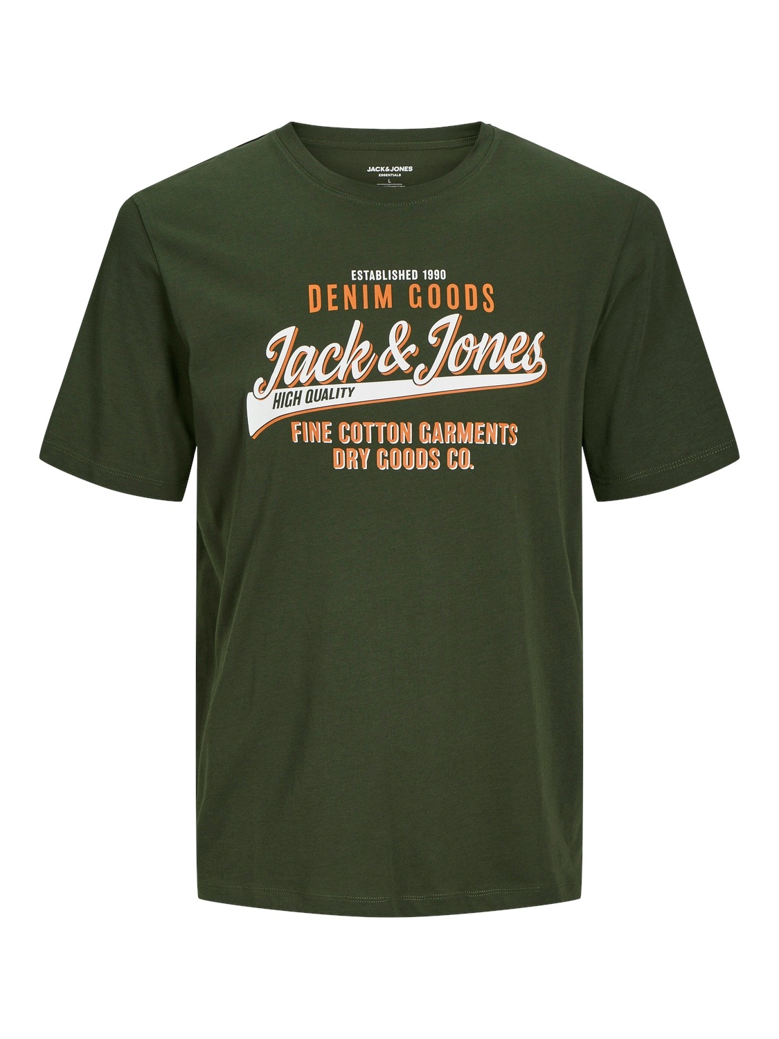 Jack & Jones PlusSize T-Shirt »JJELOGO TEE SS O-NECK 2 COL AW24 S PLS«, mit Frontprint