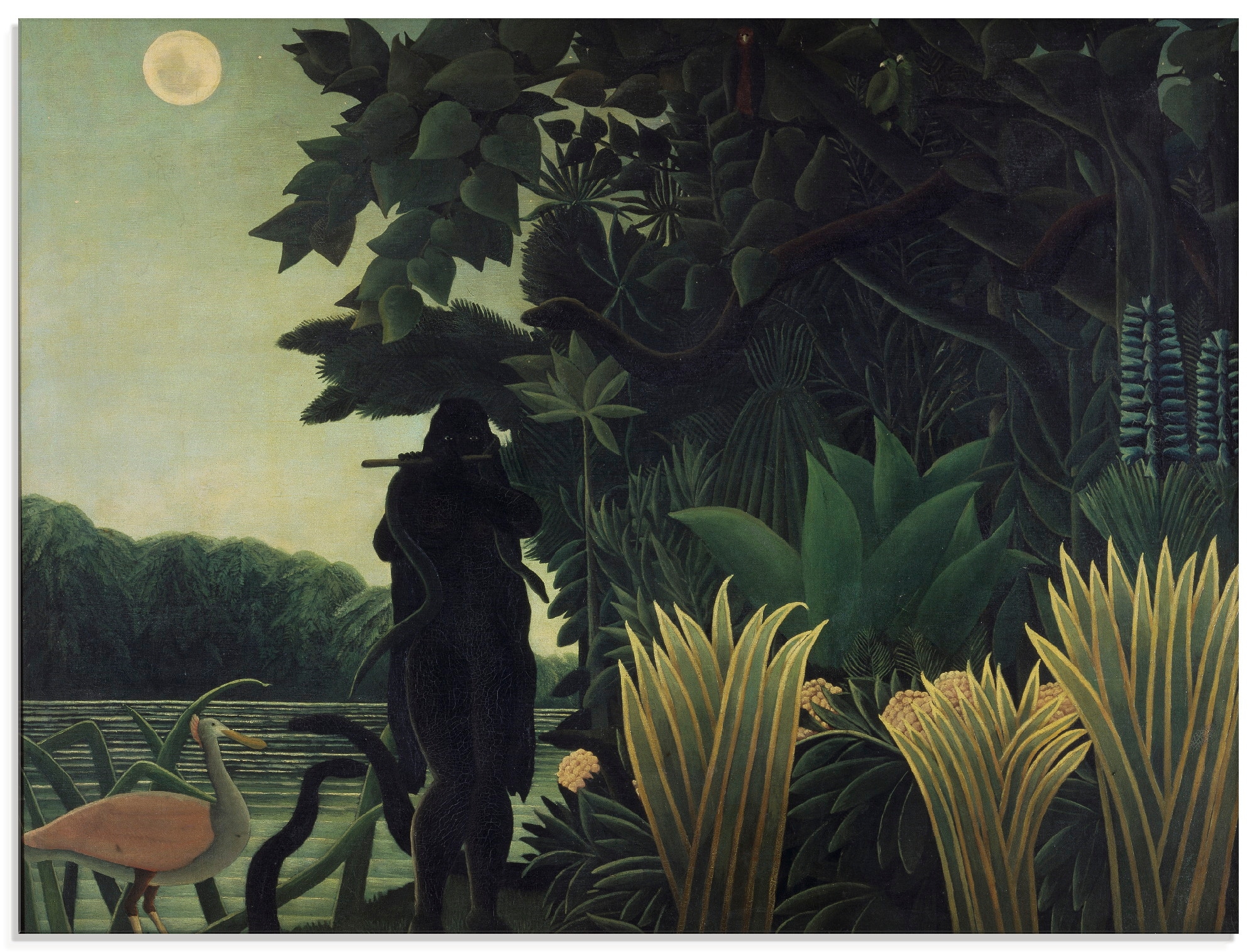 Artland Glasbild »Die Schlangenbeschwörerin. 1907«, Wald, (1 St.), in verschiedenen Grössen