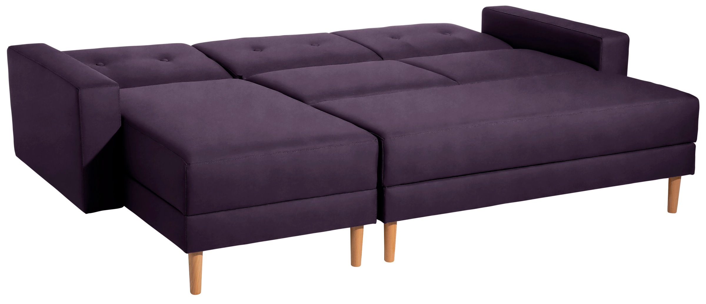 Max Winzer® Ecksofa »Just Chill«, Schlafsofa mit Recamiere, Rückenverstellung, inklusive Stauraumhocker
