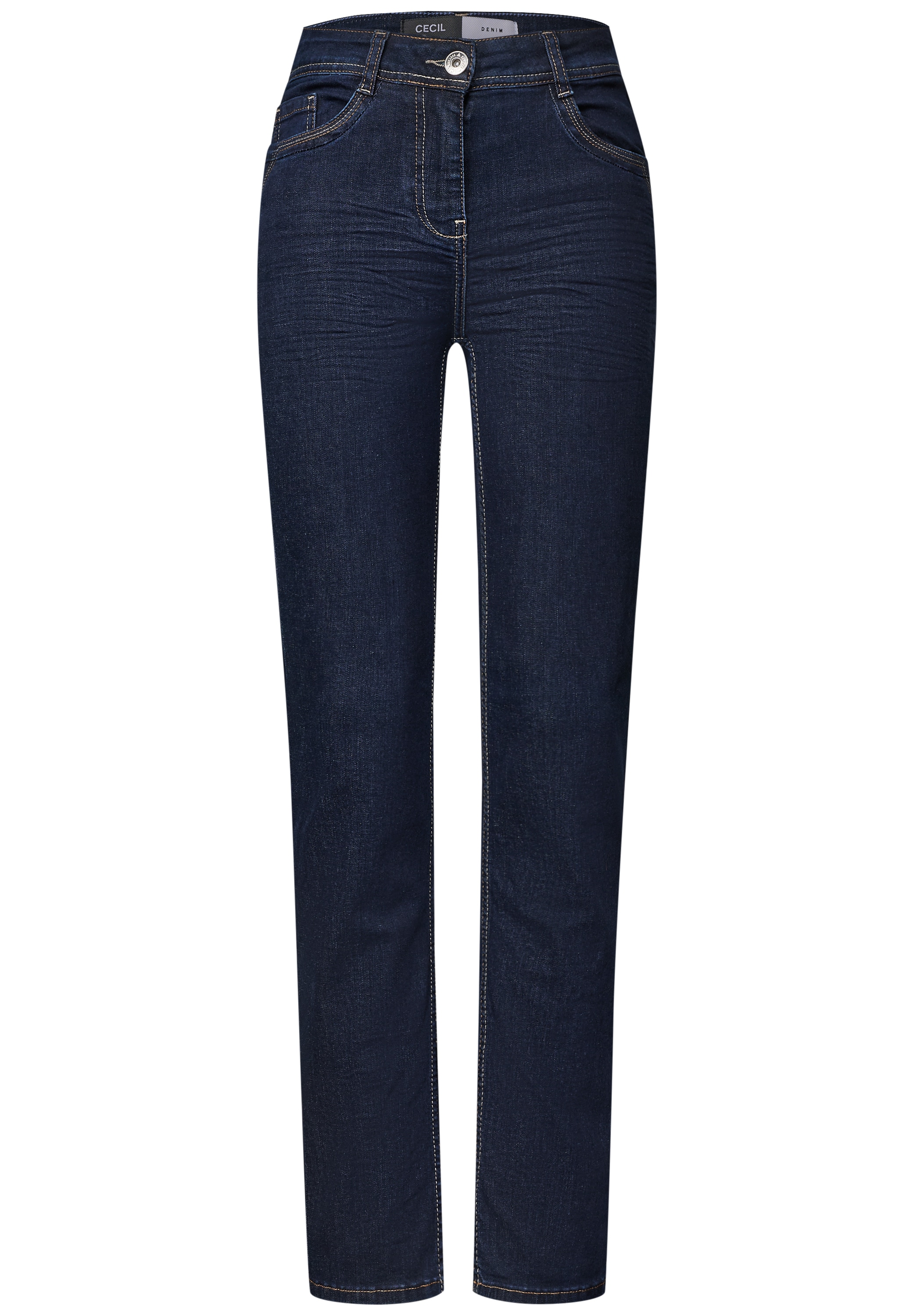 Cecil Slim-fit-Jeans "Style Toronto" in Rinsed-Optik /
