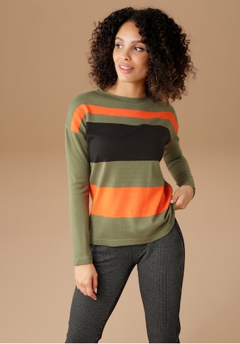Aniston SELECTED Strickpullover, im Colorblocking kaufen