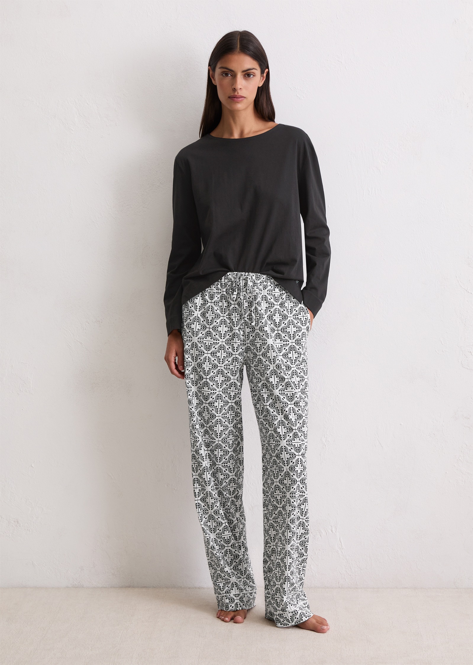 Marc O'Polo Longsleeve »Mix -n-Match« Lange Ärmel, Rundhalsausschnitt, Cotton, feminin