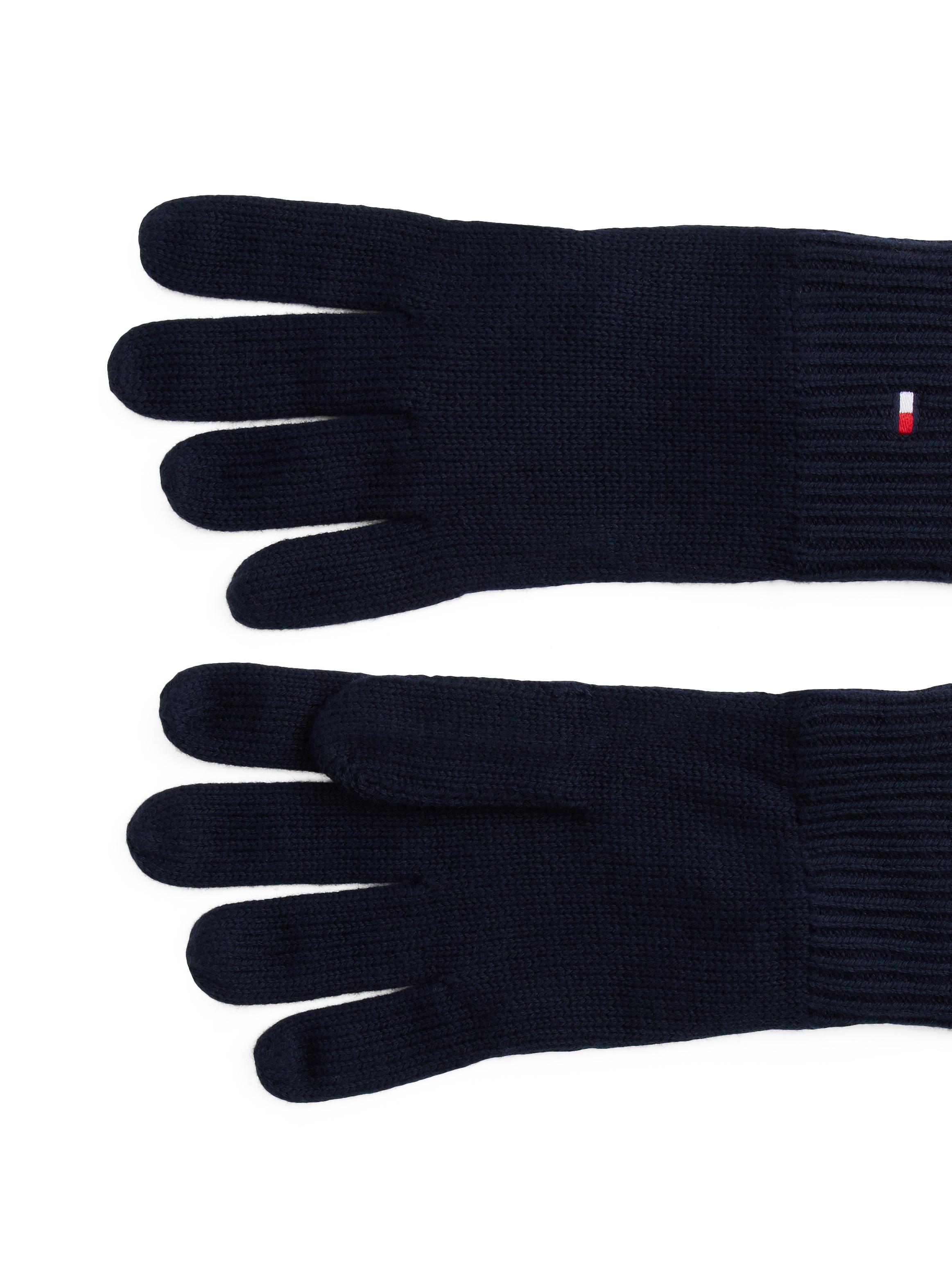 Tommy Hilfiger Strickhandschuhe »ESSENTIALS FLAG GLOVES«, mit Logostickerei