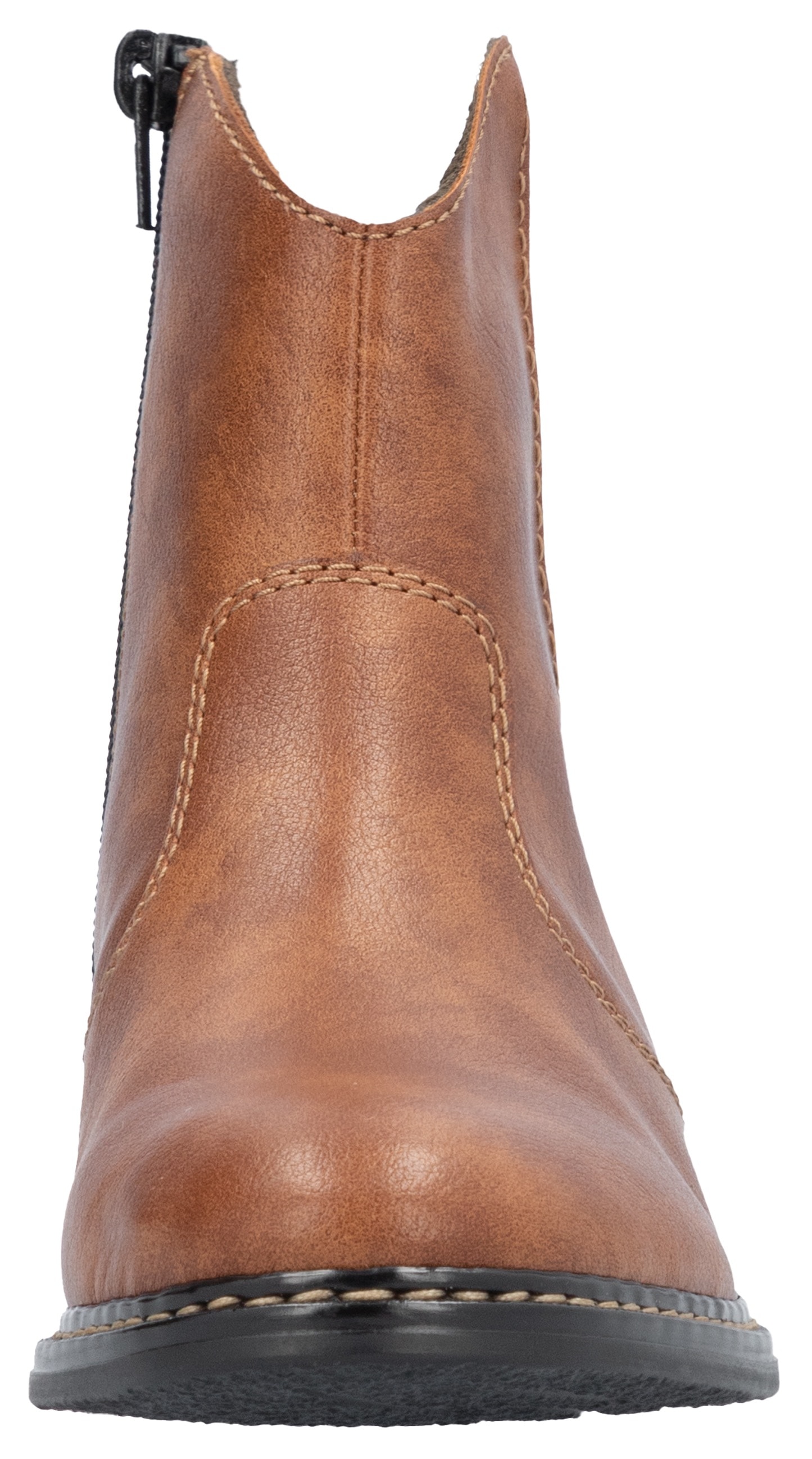 Rieker Cowboy Stiefelette, Westernstiefelette, Stiefelette, Blockabsatz mit Reissverschluss