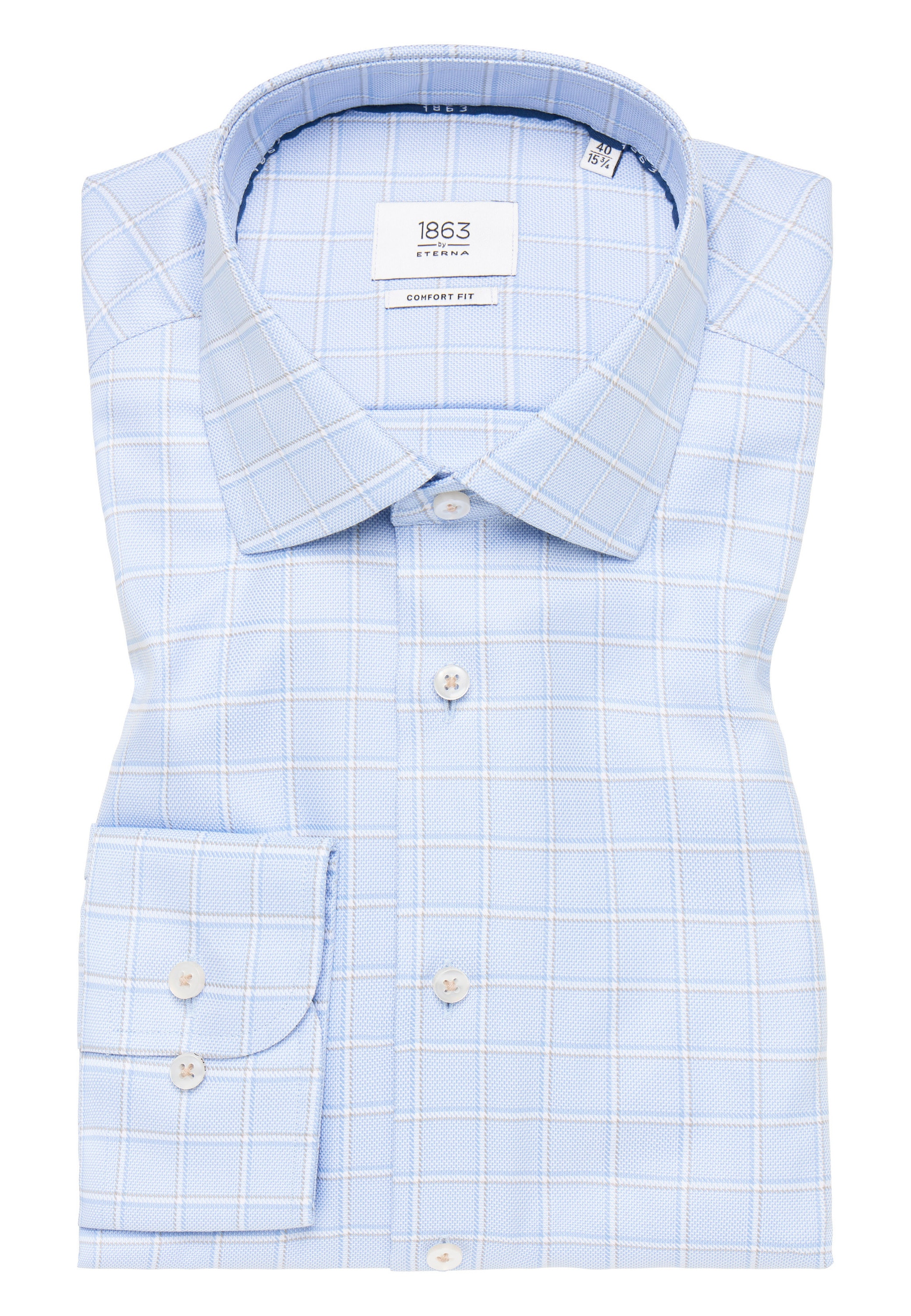 Eterna Langarmhemd »COMFORT FIT«, NON IRON (bügelfrei)