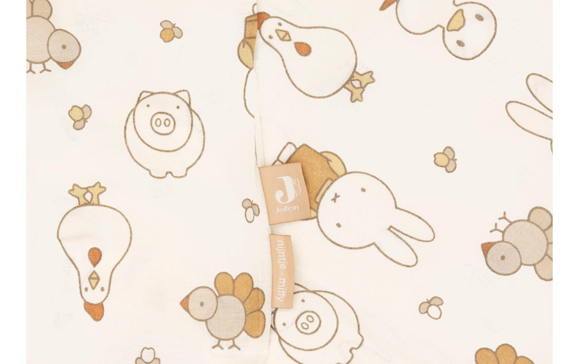 Housse de couette + taie d'oreiller miffy family farm (100 x 140 cm)