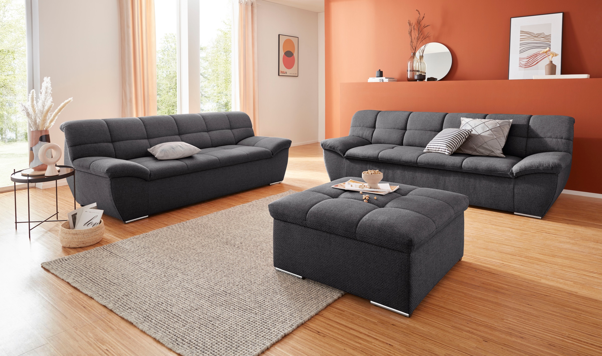 DOMO collection 3-Sitzer »Lagoa«, frei im Raum stellbar, in grosser Farbauswahl