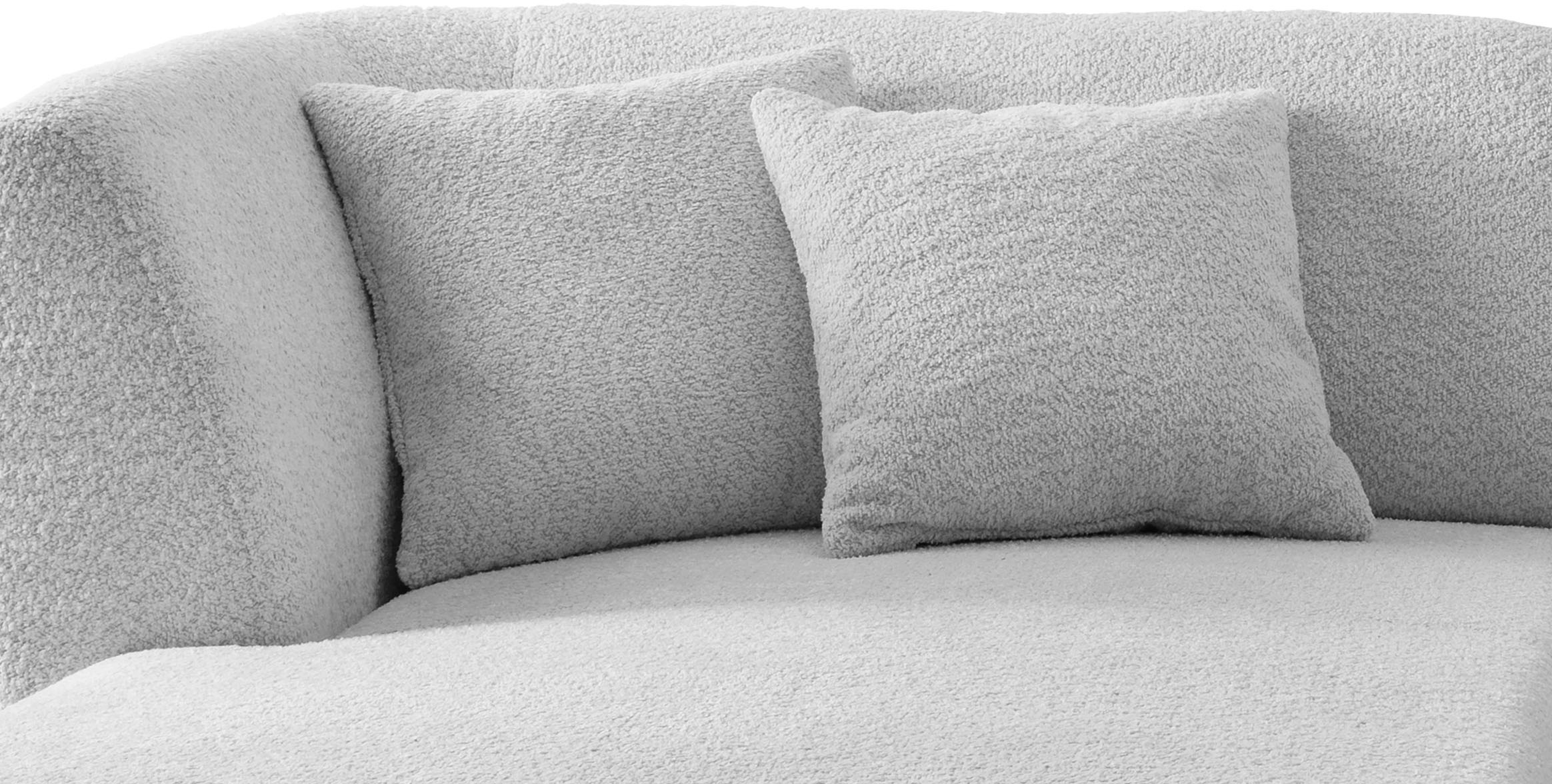 INOSIGN Ecksofa »Colori L-Form«, Holzfussfarbe wählbar, inkl. 4x Zierkissen