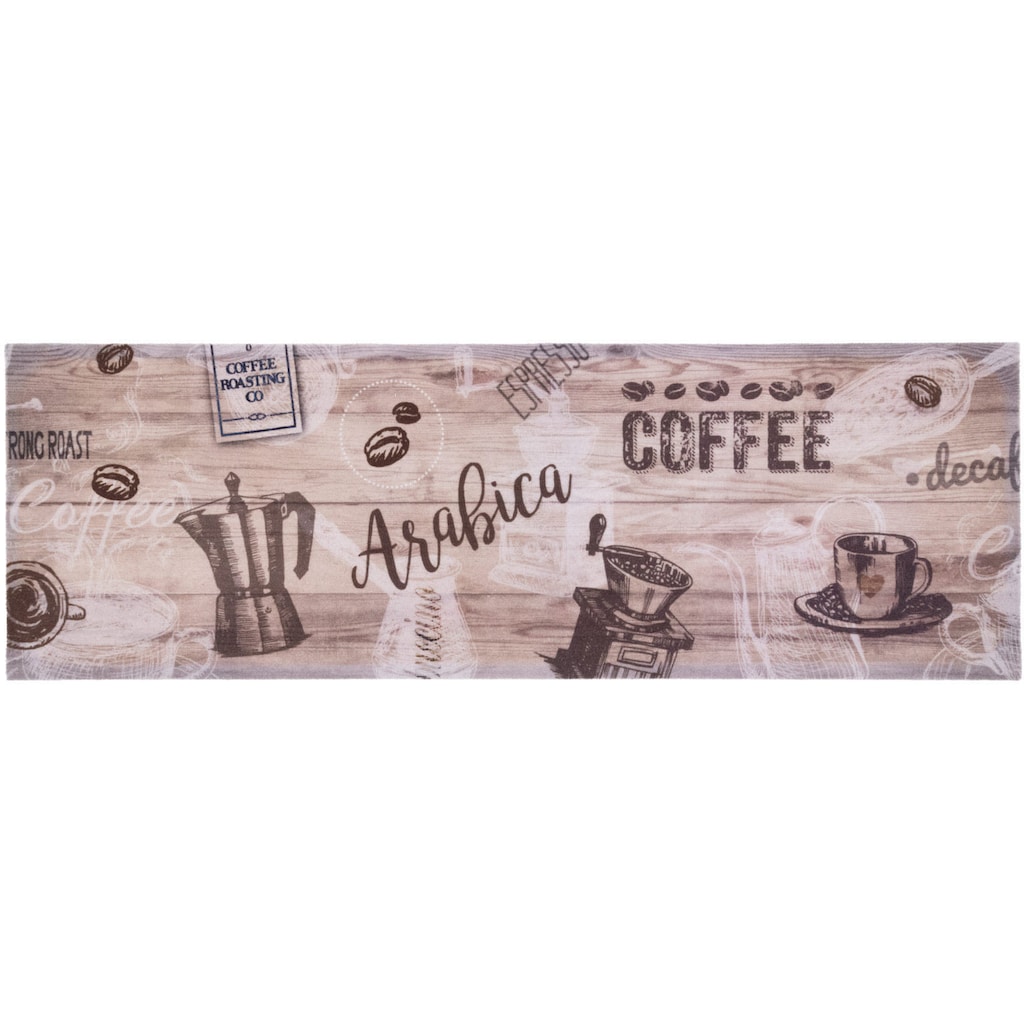Primaflor-Ideen in Textil Küchenläufer »ARABICA«, rechteckig, Motiv Kaffee, rutschhemmend, waschbar, Küche