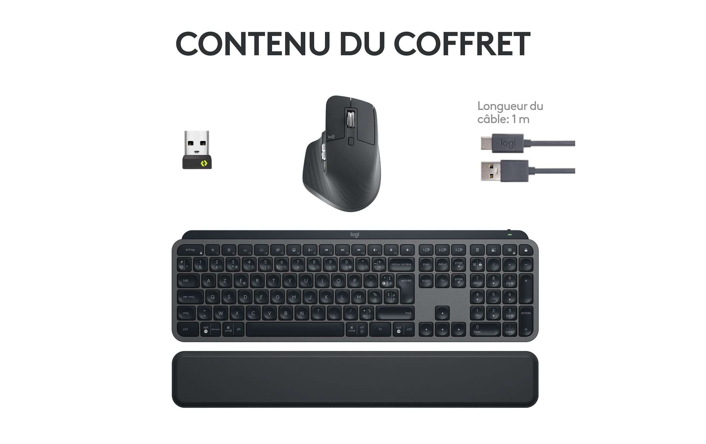 Logitech Tastatur- und Maus-Set »MX Keys S Combo«