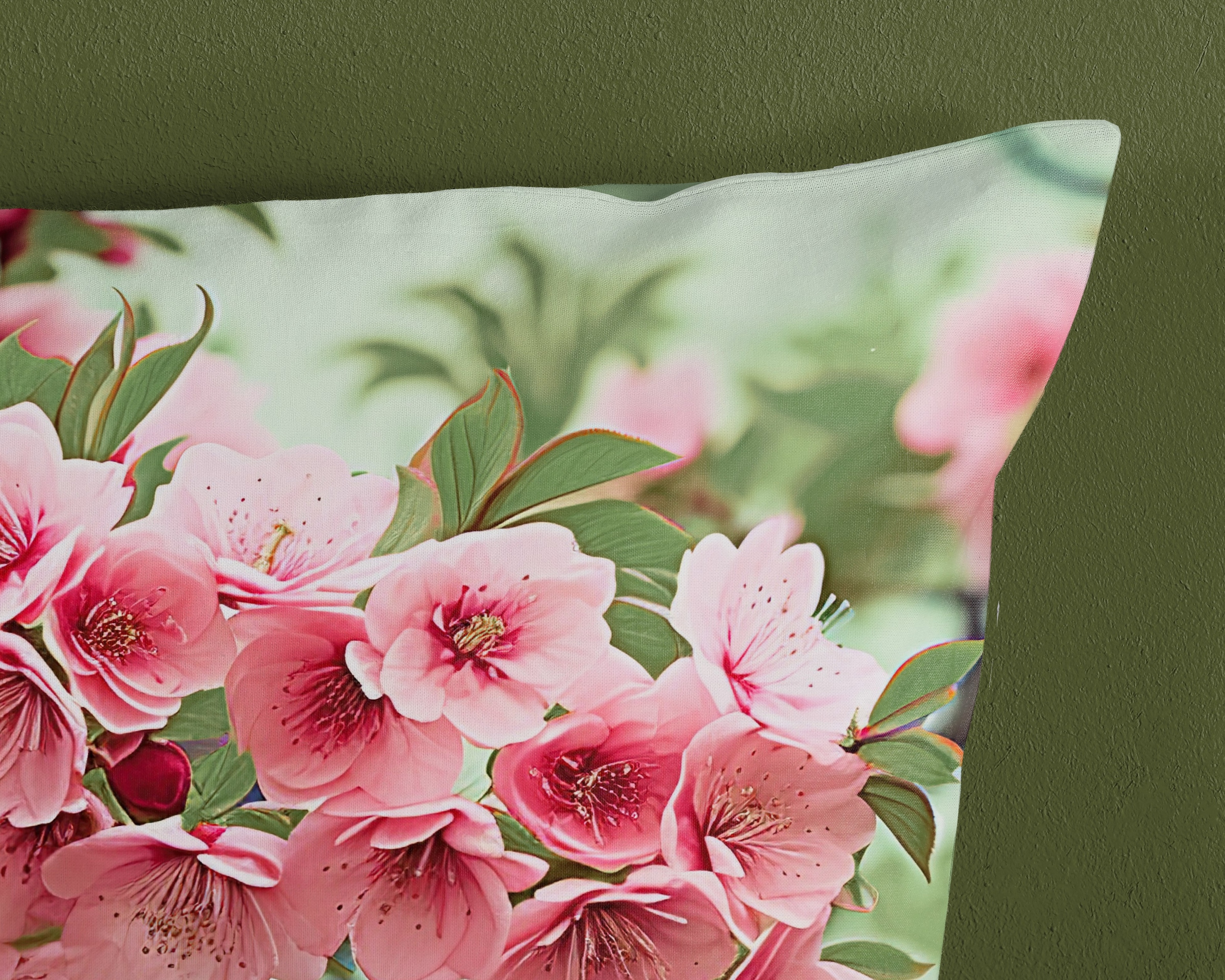 good morning Wendebettwäsche »Lotti«, 100% Baumwolle, Renforcé, Reissverschluss, Wendeoptik, Blumen, grün