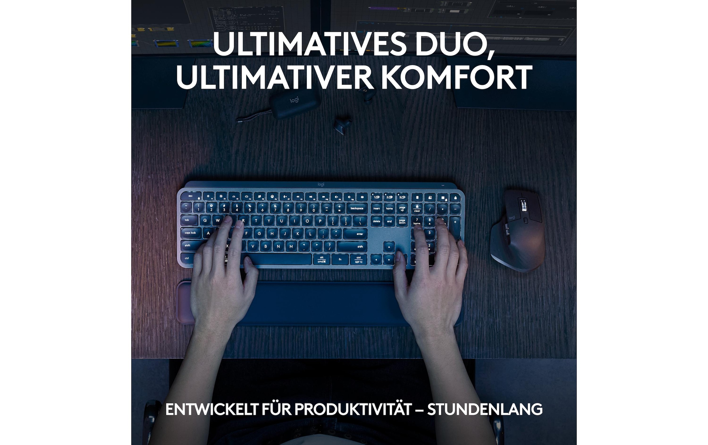 Logitech Tastatur- und Maus-Set »MX Keys S Combo«