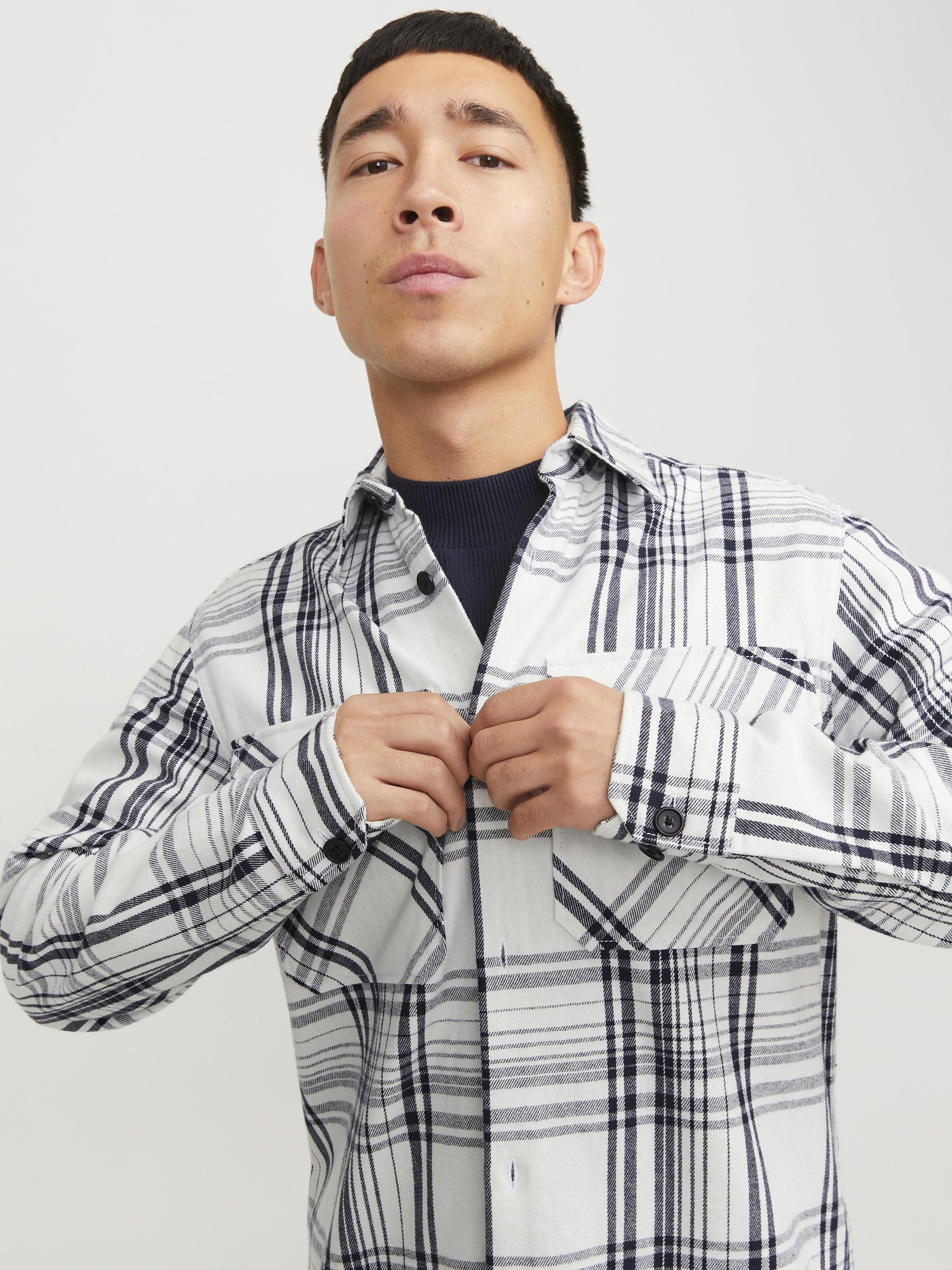 Jack & Jones Langarmhemd »JPRCCROY SPRING CHECK OVERSHIRT L/S SN«