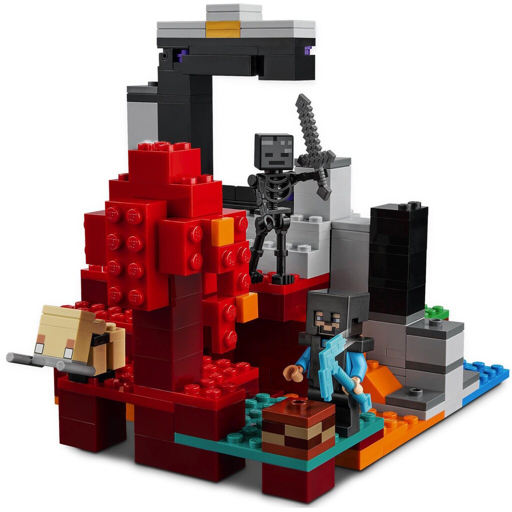 LEGO® Konstruktionsspielsteine »Das zerstörte Portal (21172), LEGO® Minecraft™«, (316 St.)