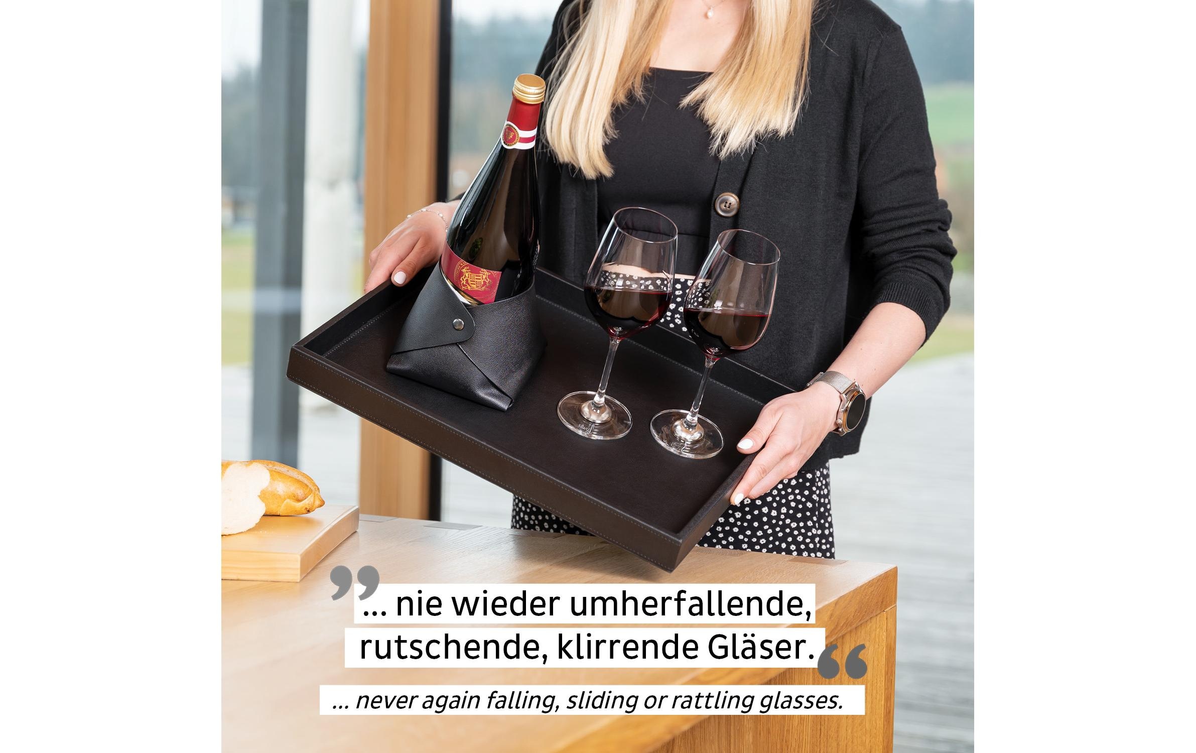silwy MAGNETIC SYSTEM Tablett "im Leder-Look"