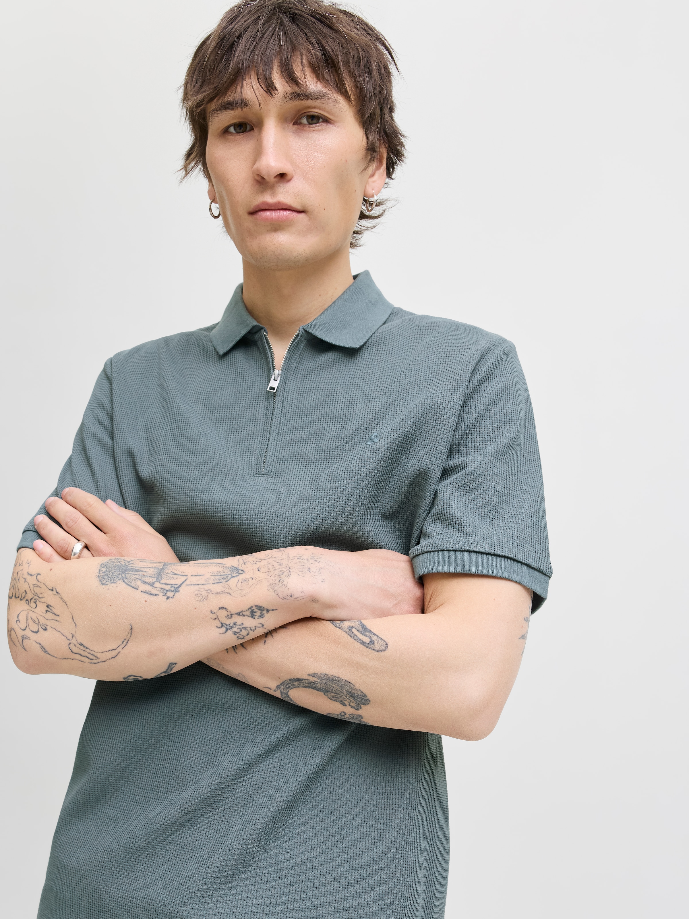 Jack & Jones Poloshirt »JJEAUSTIN ZIP POLO SS NOOS«