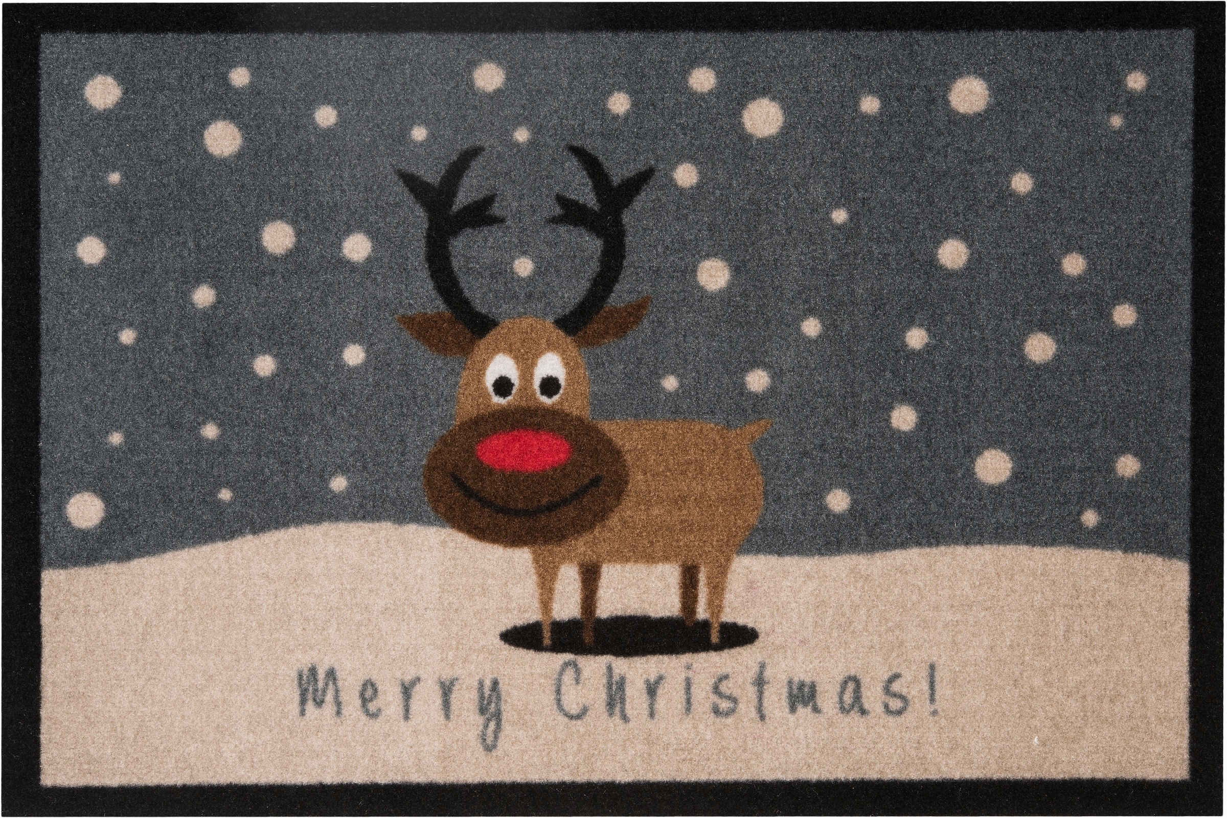 ❤ HANSE Home Fussmatte »Christmas Reindeer«, rechteckig, 7 mm Höhe, In und Outdoor  geeignet, Pflegeleicht, Rutschhemmend, Weihnachten, Waschbar, Festlich  bestellen im Jelmoli-Online Shop