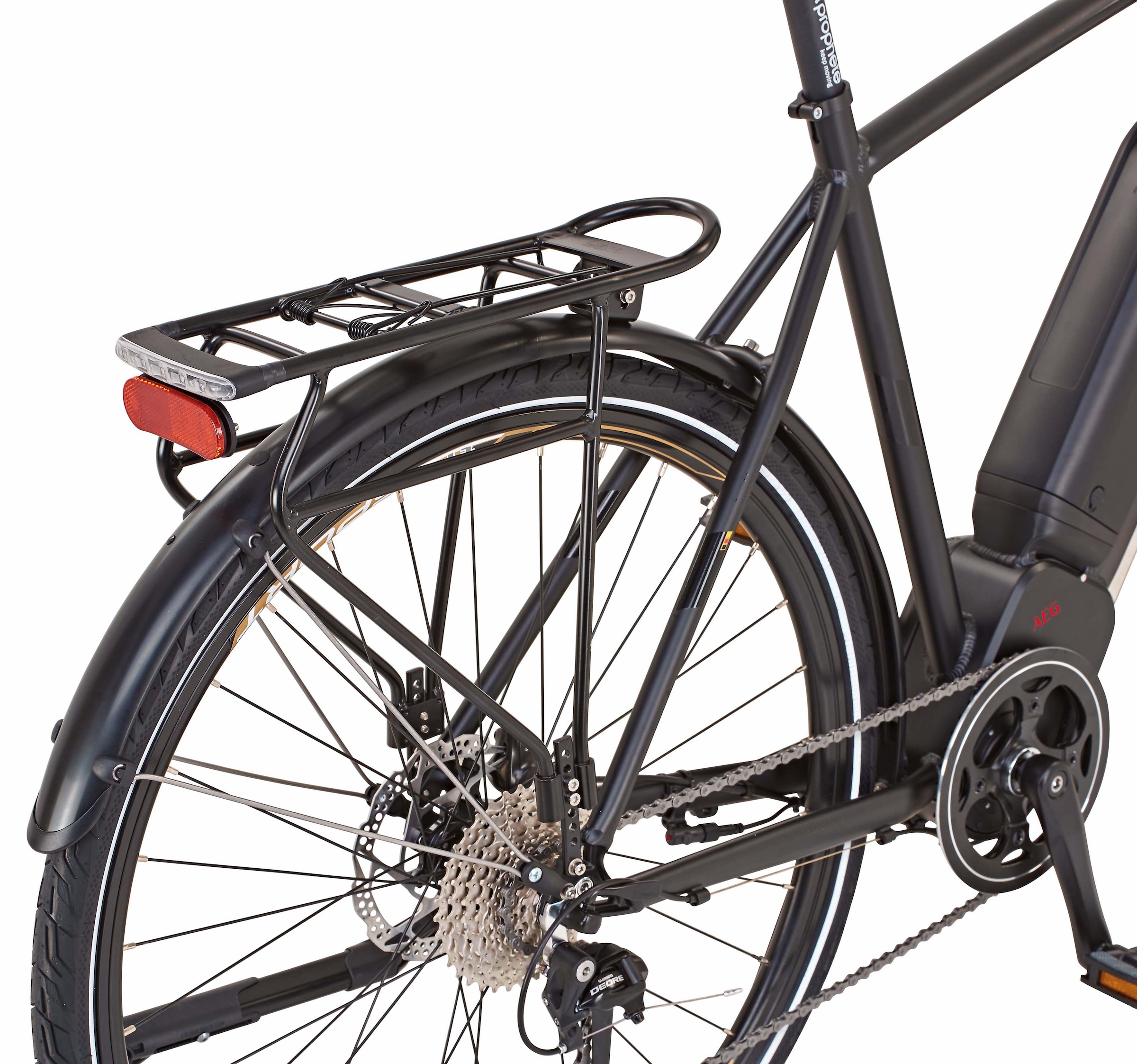 Prophete E-Bike »Entdecker eSport«, 10 Gang, Shimano, Deore, Mittelmotor 250 W, Pedelec, Elektrofahrrad für Damen u. Herren