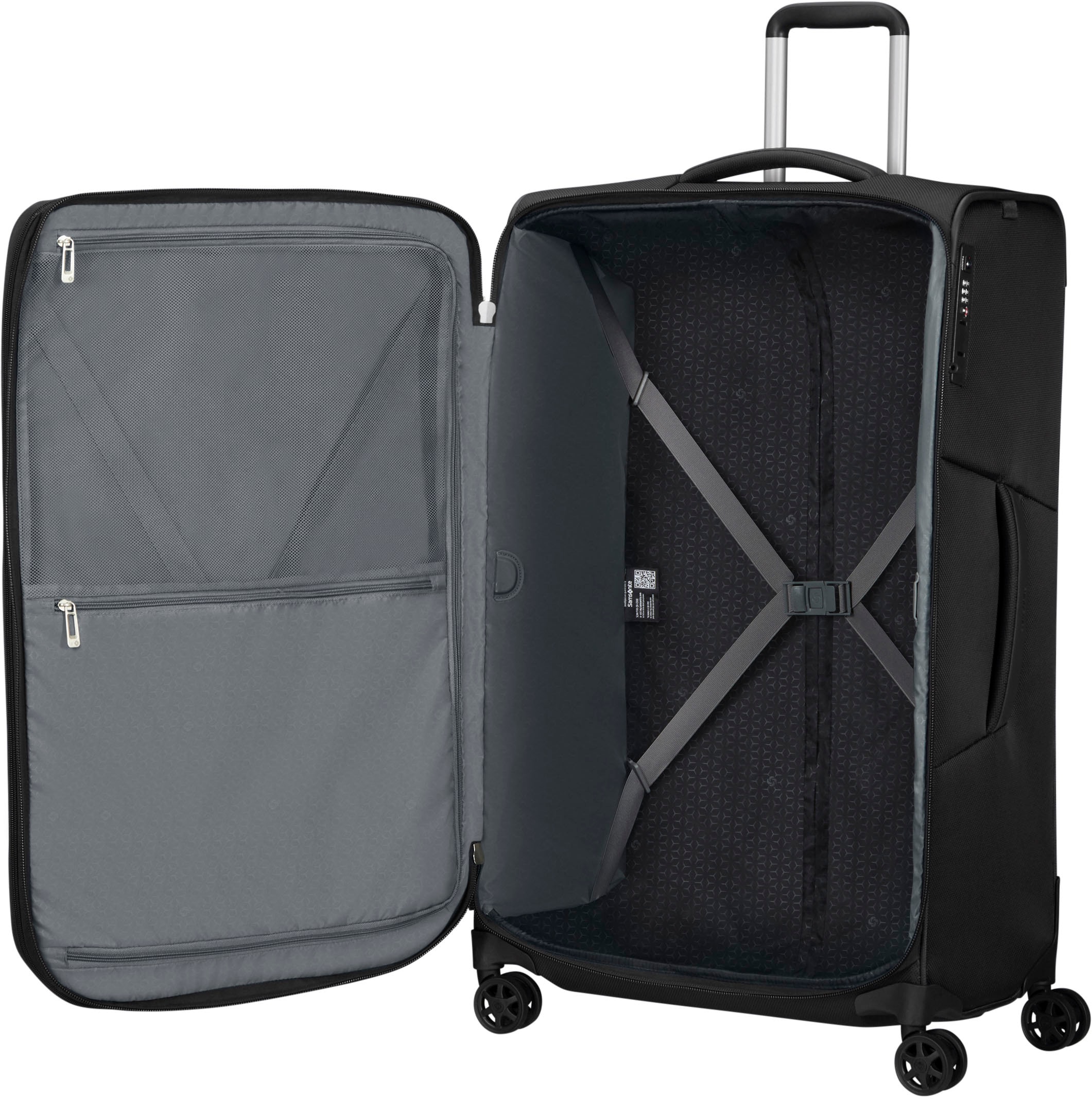 Samsonite Weichgepäck-Trolley »RESPARK exp, verschiedene Grössen und Farben«, 4 Rollen, Reisekoffer Aufgabegepäck Reisegepäck mit Volumenerweiterung