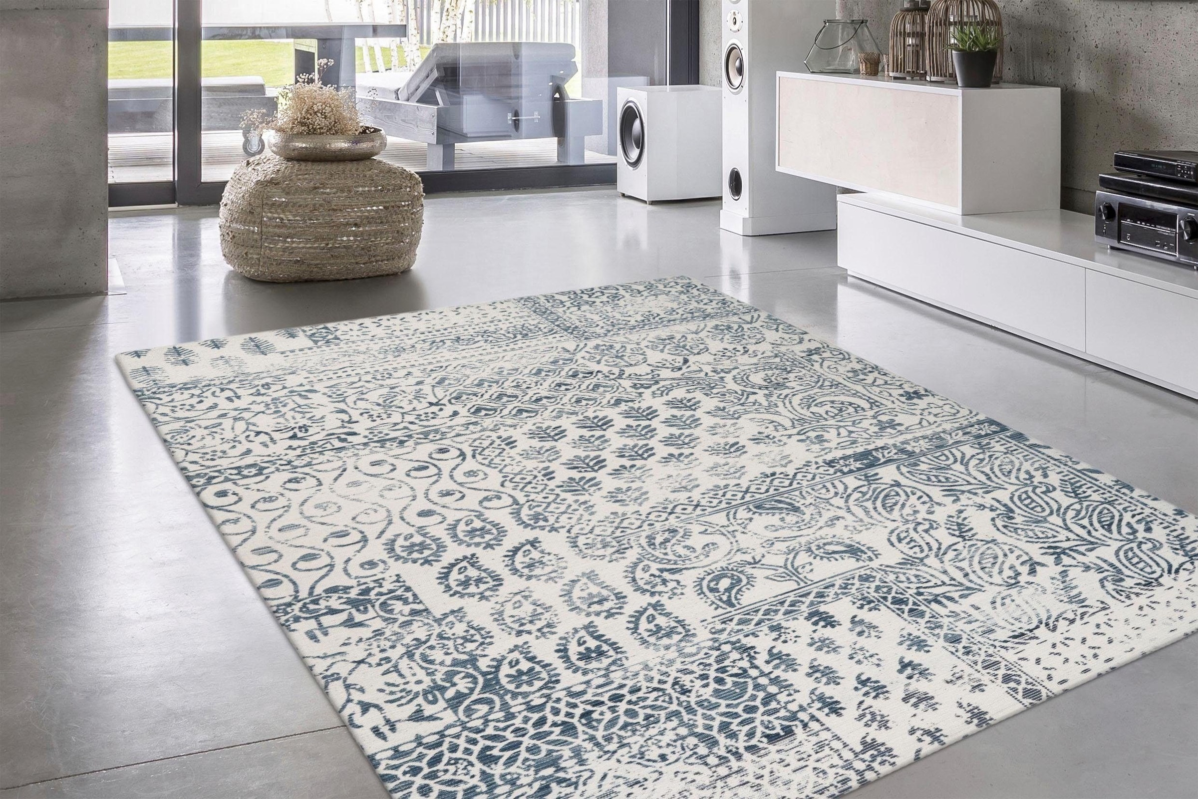 calo-deluxe Teppich »Rico 404«, rechteckig, 10 mm Höhe, In- und Outdoor geeignet, Wohnzimmer