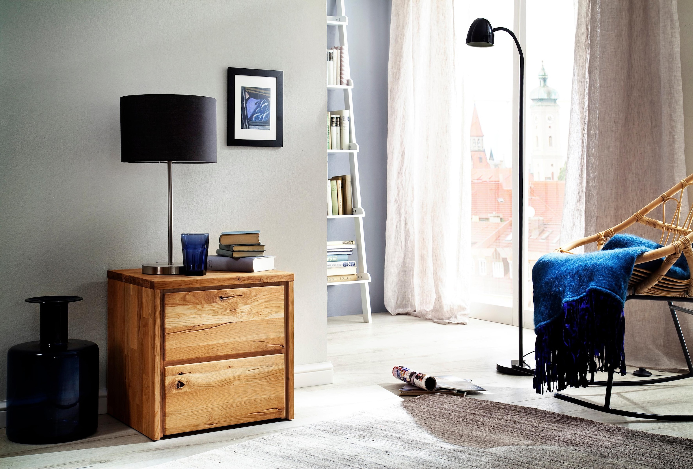 Home affaire Kommode "Zetra" aus Massivholz, alle Schubladen mit Soft-Close-Funktion, Breite 47 cm