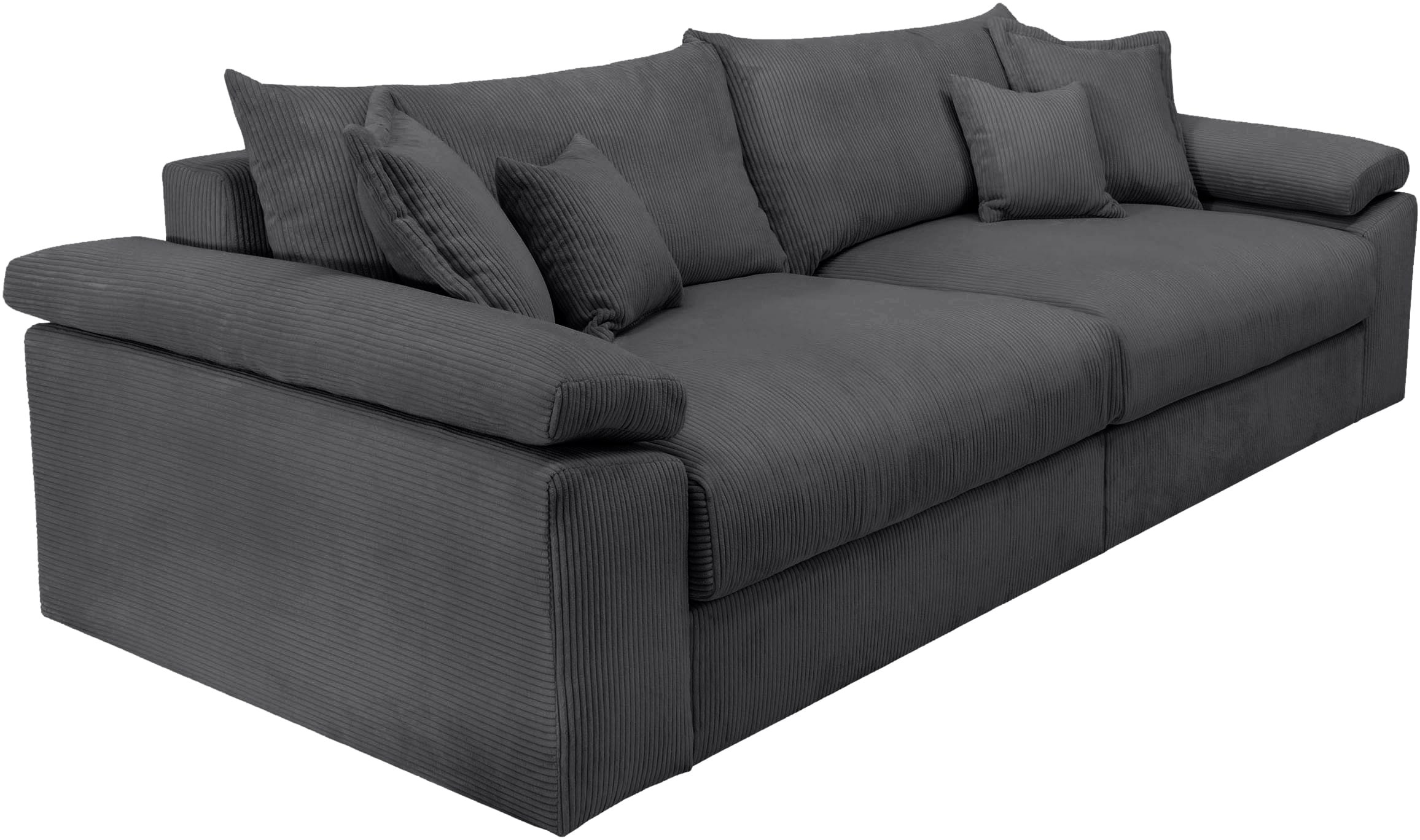 Home affaire Big-Sofa »Soft&Cosy XXL - Breite 303 cm«, Mega-Sofa, in Cord, Federkern-Polsterung