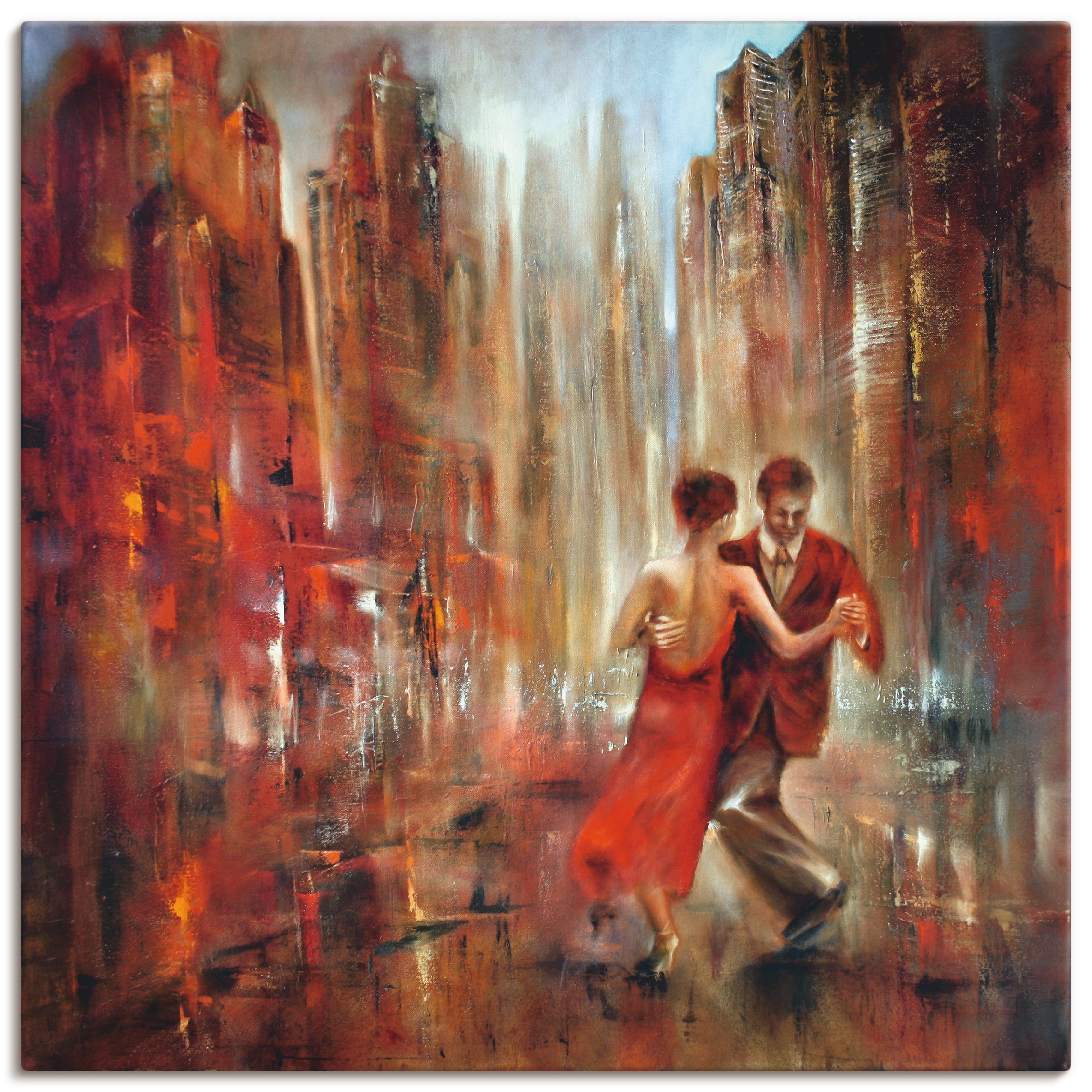 Artland Leinwandbild "Tango" Sport 1 Stk. tlg. auf Holzrahmen gespannt
