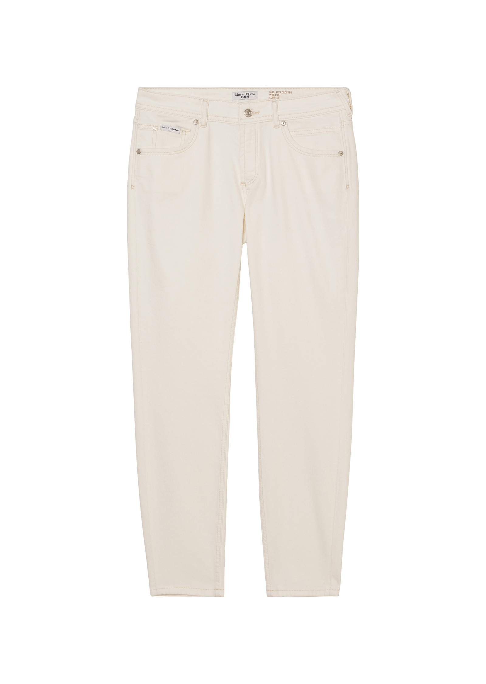 Marc O'Polo DENIM Slim-fit-Jeans »ALVA slim cropped«, Lässiges, verkürztes Bein
