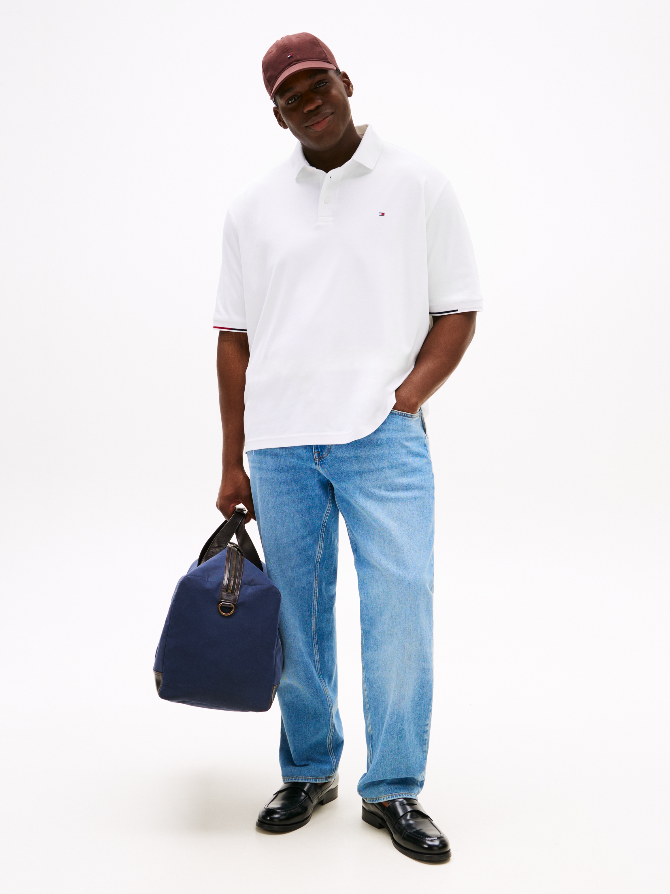 Tommy Hilfiger Big & Tall Poloshirt »BT-INTERLOCK FLAGCUFF SLIM FIT-B«, Grosse Grössen