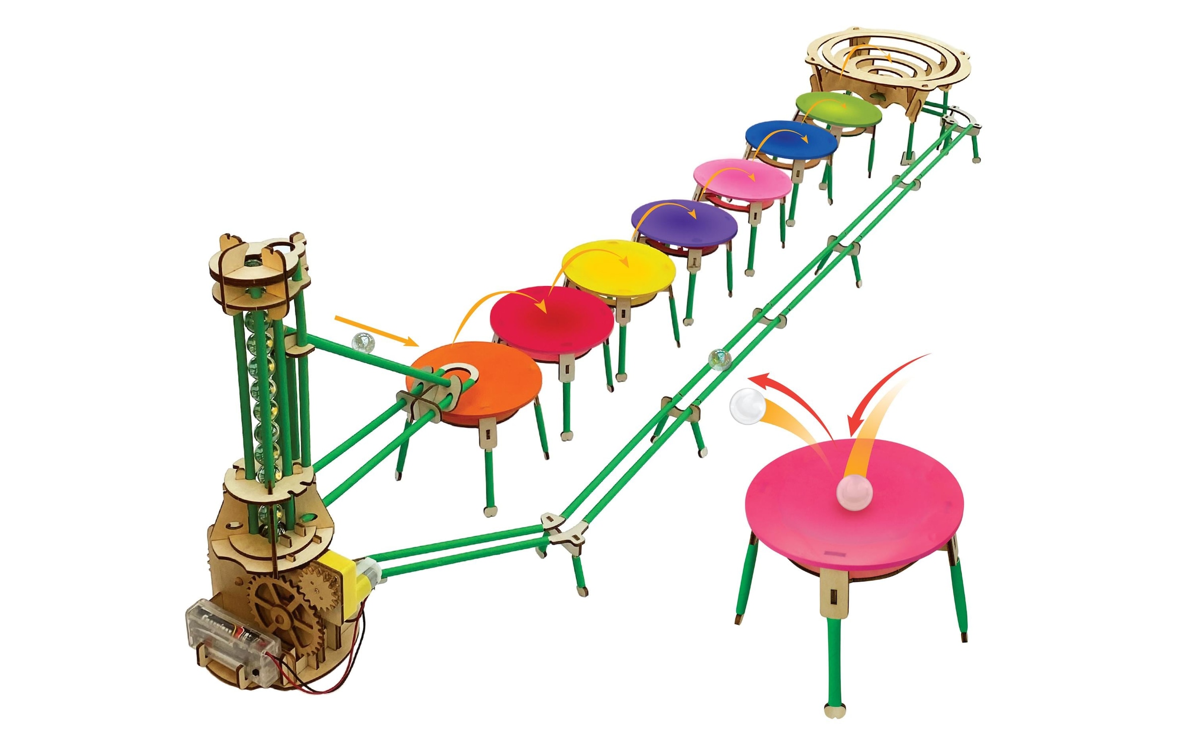 Modellbausatz »Kugelbahn Bounce«