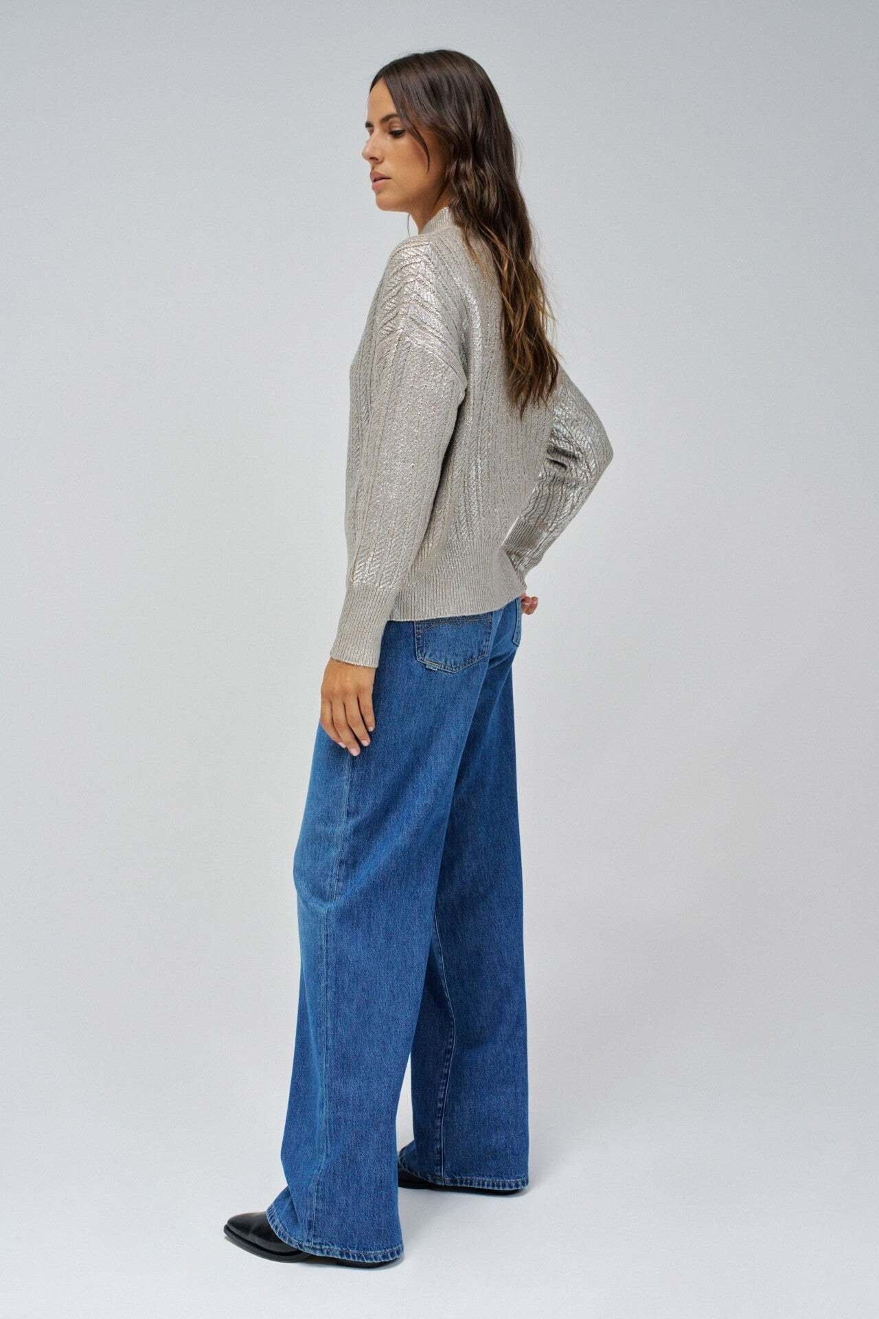 Salsa Strickpullover »Salsa Jeans Sweatshirt Shimmer Sweater«