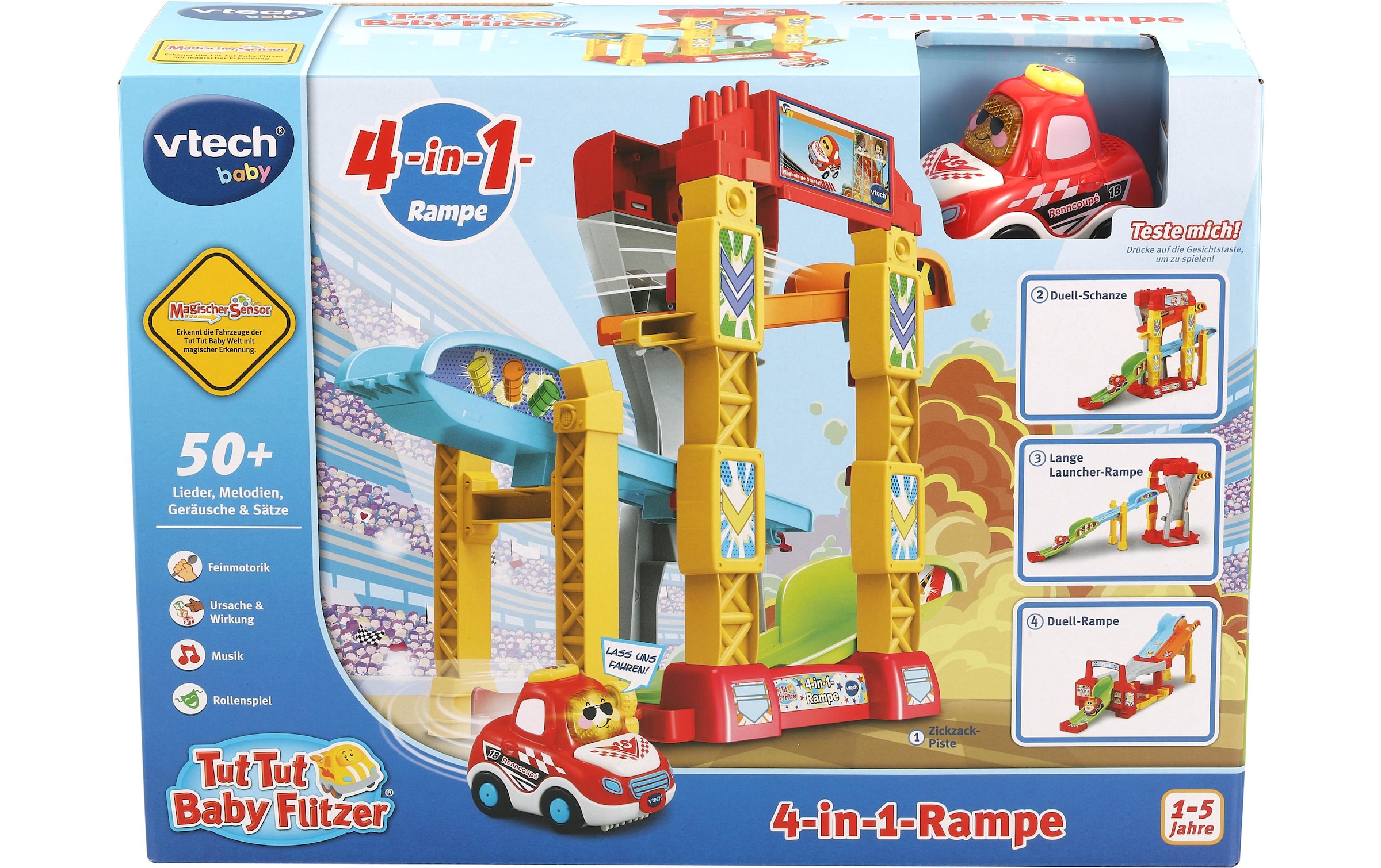 Vtech® Lernspielzeug »Tut Tut 4-in-1-Rampe«