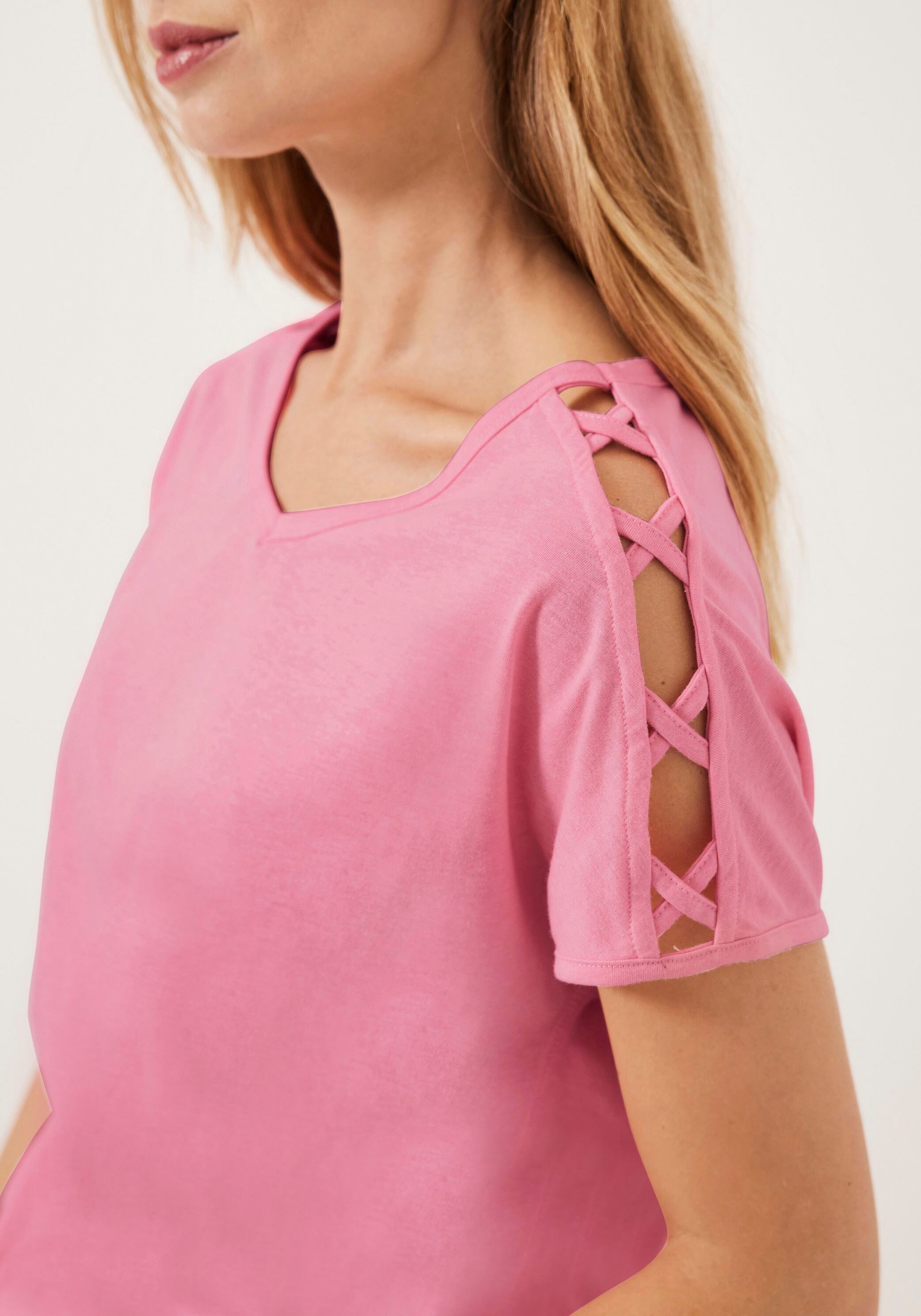 Cut-Out-Details bei Cecil mit shoppen Schweiz schönen online T-Shirt, Jelmoli-Versand