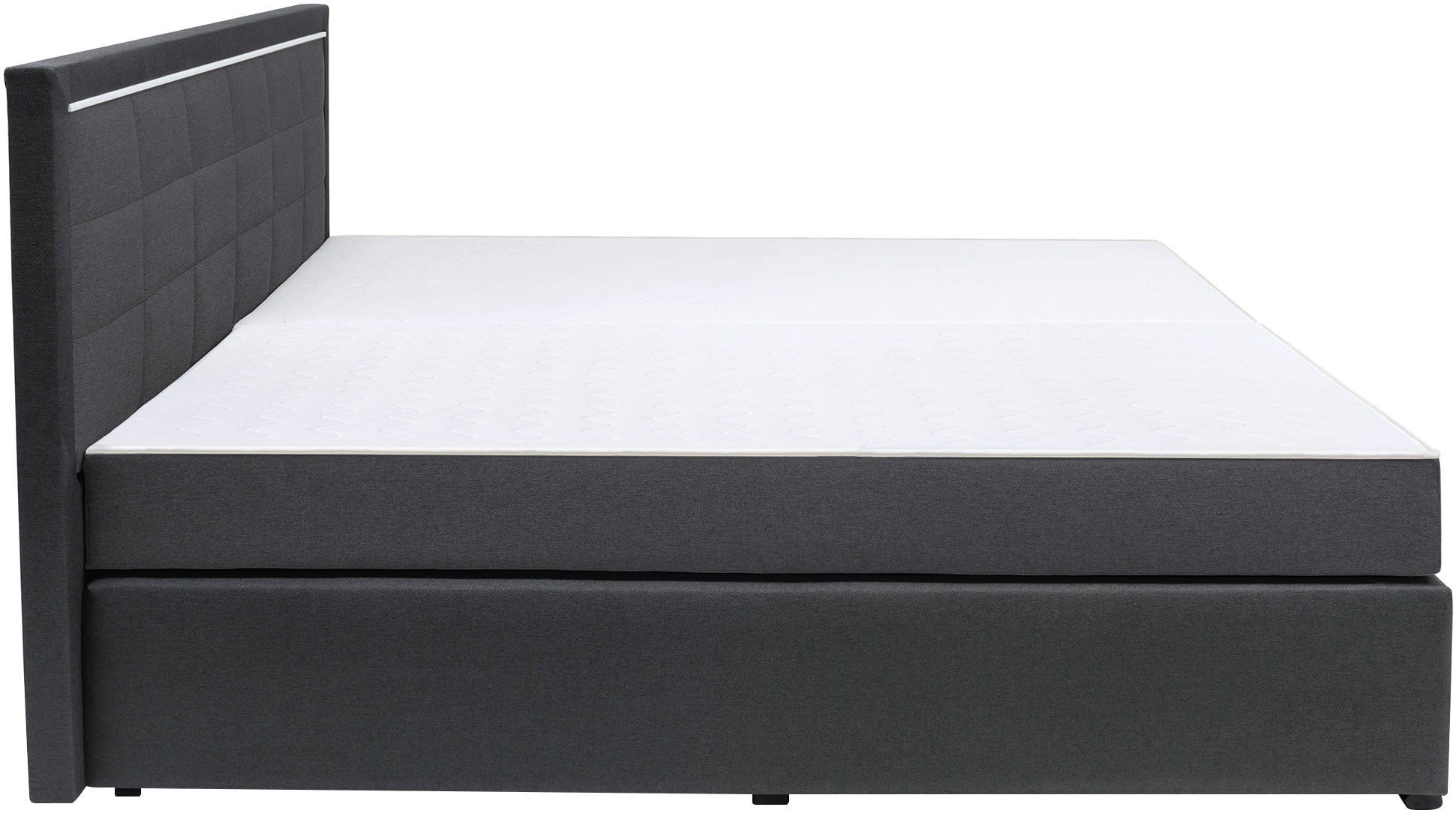 COLLECTION AB Boxspringbett 30 Jahre Jubiläums-Modell Athena, inkl. LED-Lichtleiste, versch. Härtegrade auswählbar