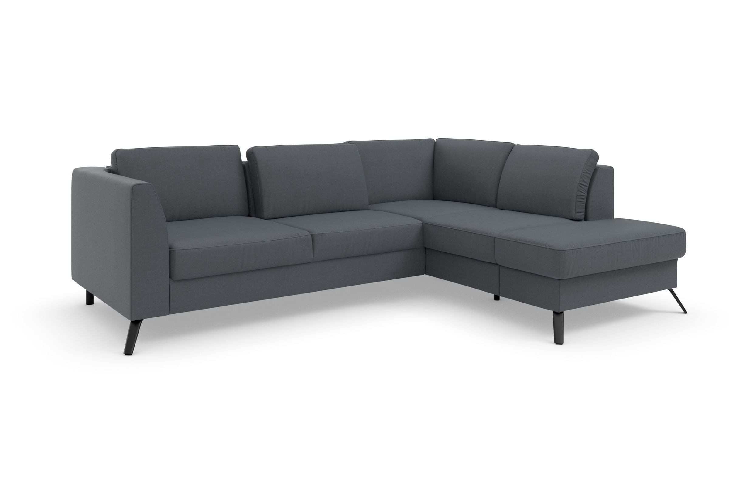 sit&more Ecksofa »Olsen L-Form«, inklusive Sitztiefenverstellung, wahlweise mit Bettfunktion, 15cm hoch
