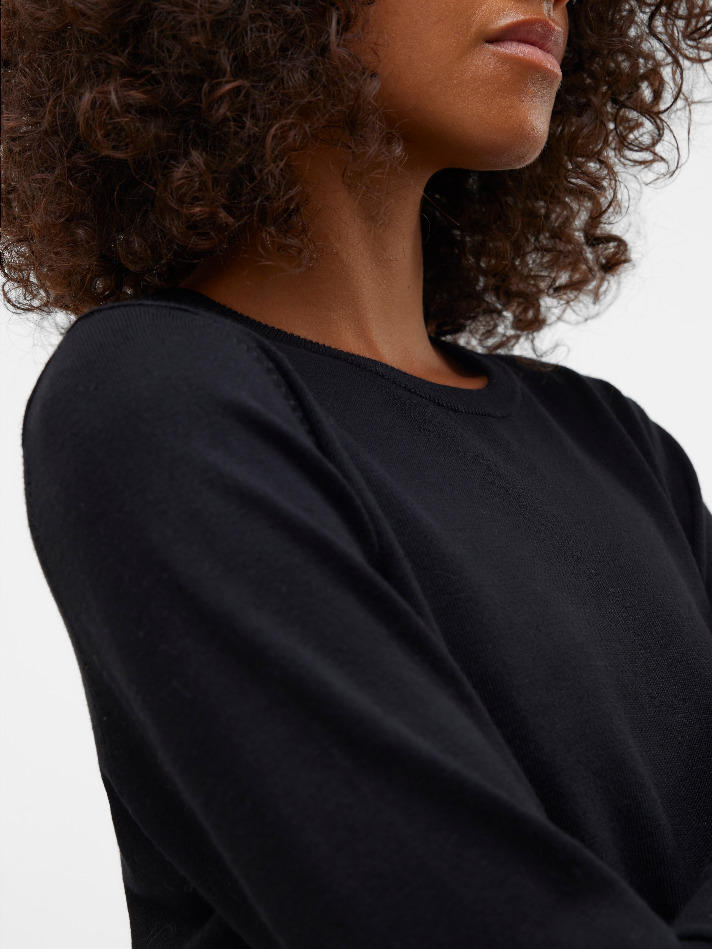 Vero Moda Strickpullover »VMSILJE LS O-NECK SHORT PULLOVER GA NOOS«
