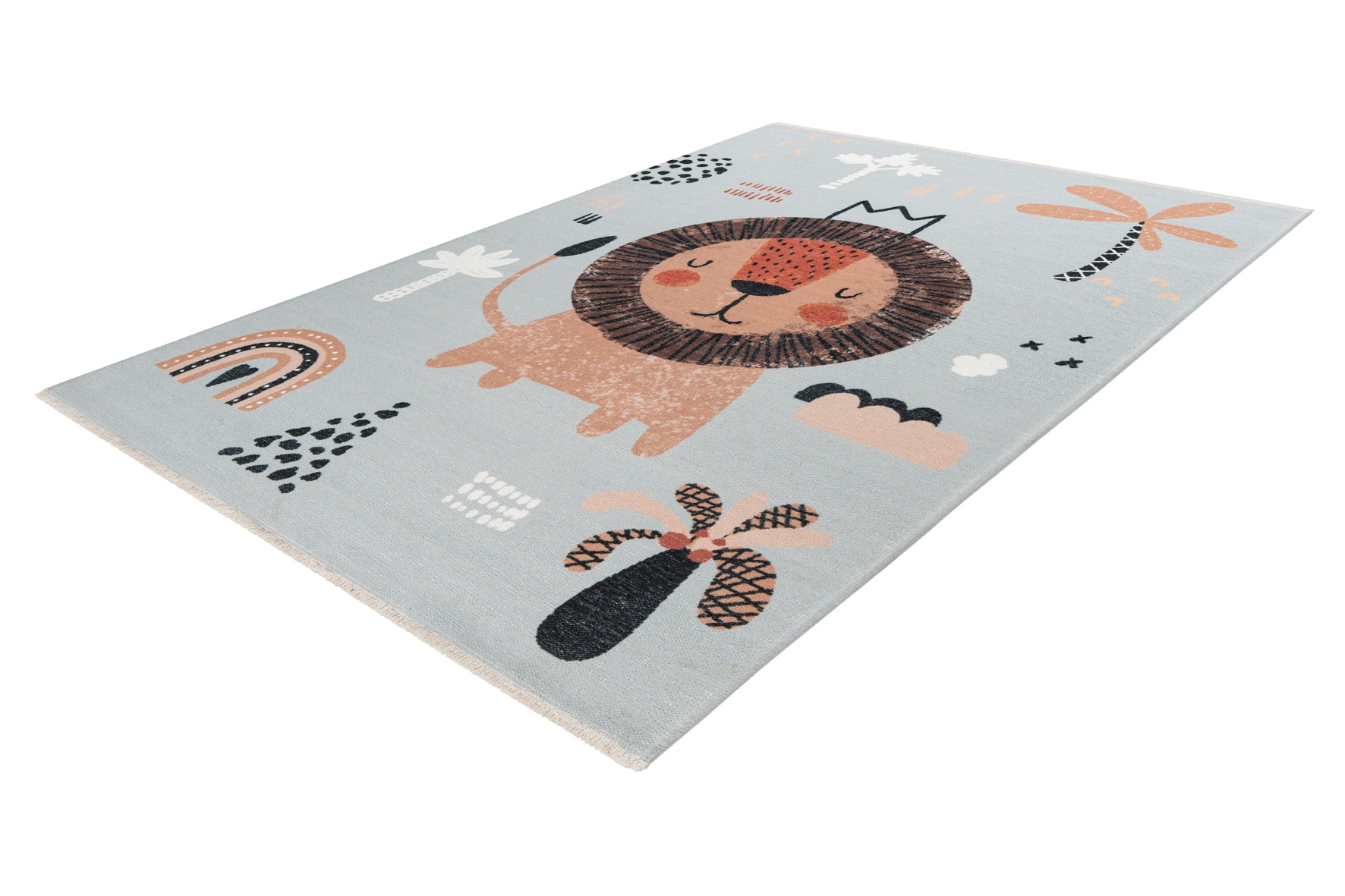Obsession Kinderteppich »My Greta 626«, rechteckig, 6 mm Höhe, Spielteppich, bedruckt, Fuchs Motiv, waschbar, Kinderzimmer