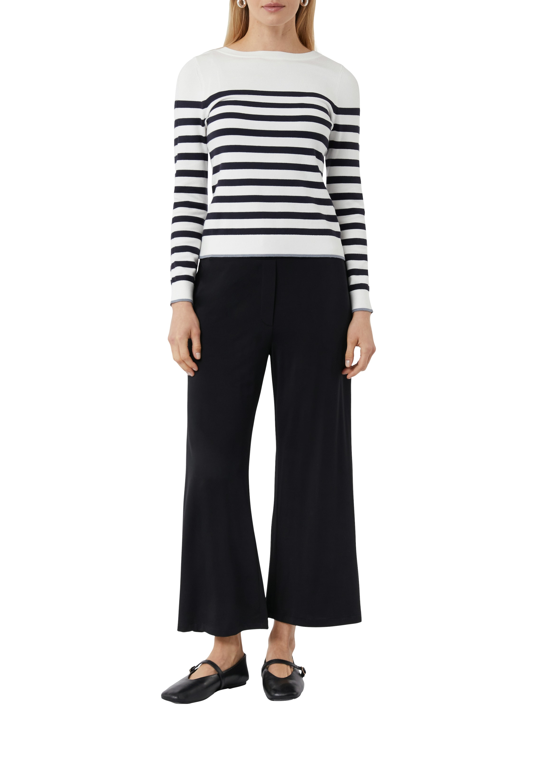 Comma Strickpullover mit Streifenmuster