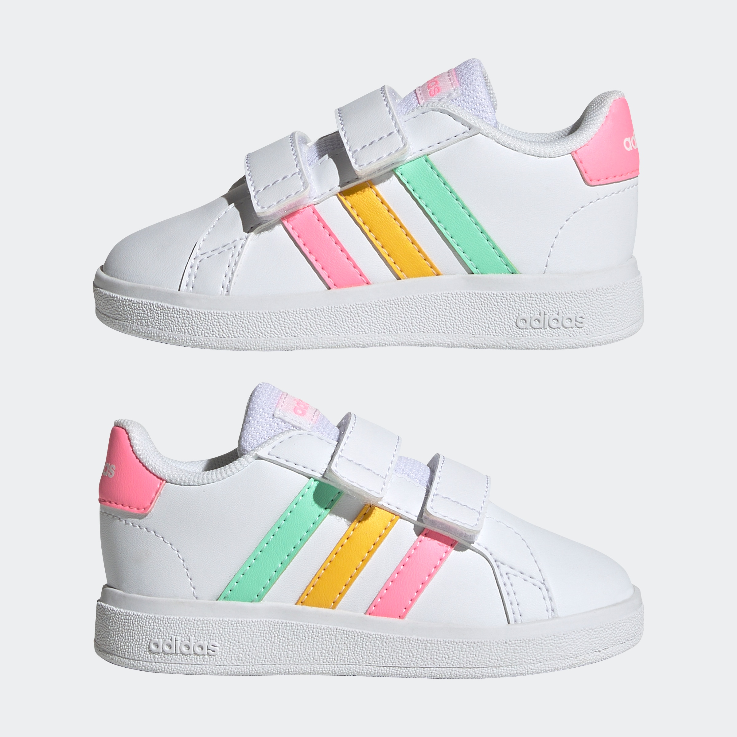 adidas Sportswear Sneaker »GRAND COURT LIFESTYLE HOOK AND LOOP«, für Kinder, Design auf den Spuren des adidas Superstar
