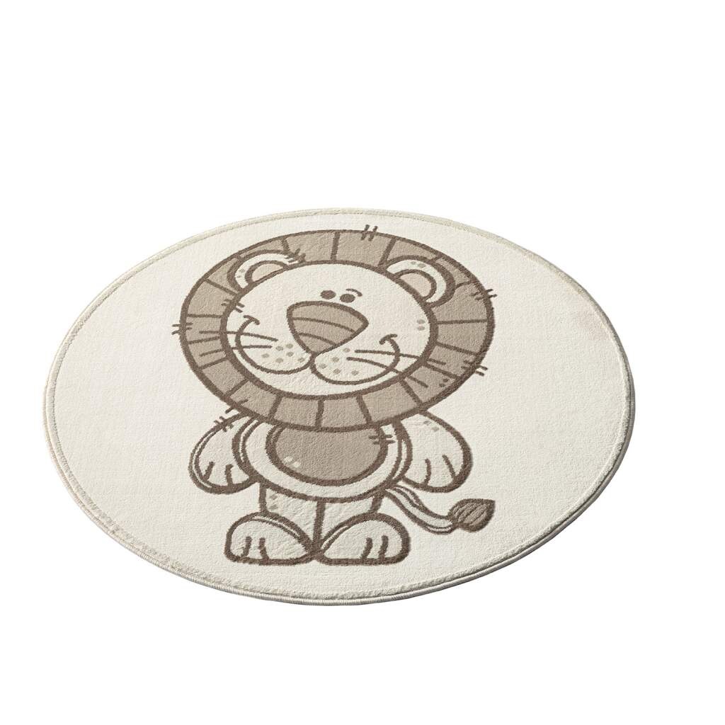 Carpet City Kinderteppich »MARA717«, rund, 11 mm Höhe, Kinderzimmer, Kurzflor,robust,Tiere, Spielzimmer