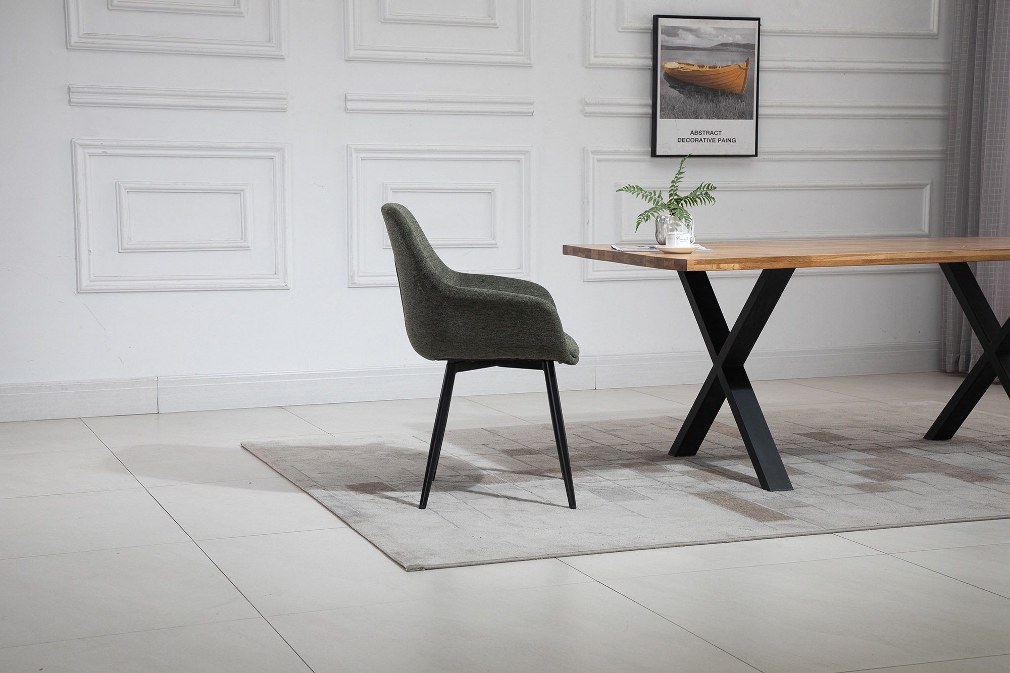 SalesFever Essgruppe »Stilvolle Essgruppe für Ihr Zuhause«, (Set, 5 tlg.), 5-teiliges Set, Tischplatte mit seidenmattem OSMO Hartwachs-Öl behande