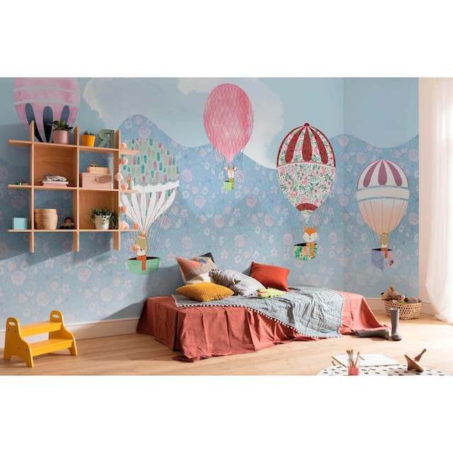 ❤ Komar Vliestapete »Pure Happy Balloon«, Comic, 500x250 cm (Breite x  Höhe), Vliestapete, 100 cm Bahnbreite ordern im Jelmoli-Online Shop