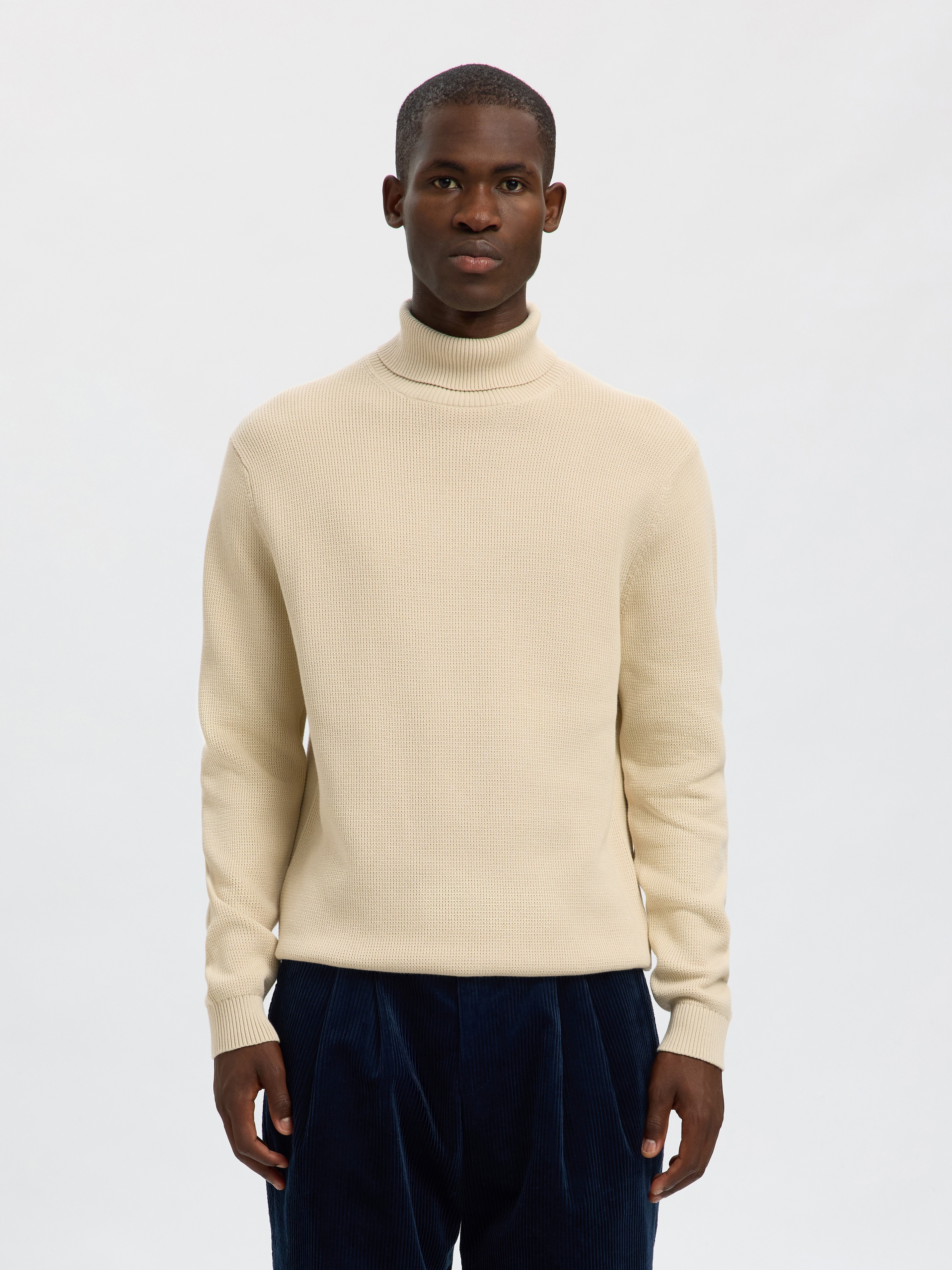 SELECTED Rollkragenpullover »SLHDANE LS KNIT STRUCTURE ROLL NECK NOOS«