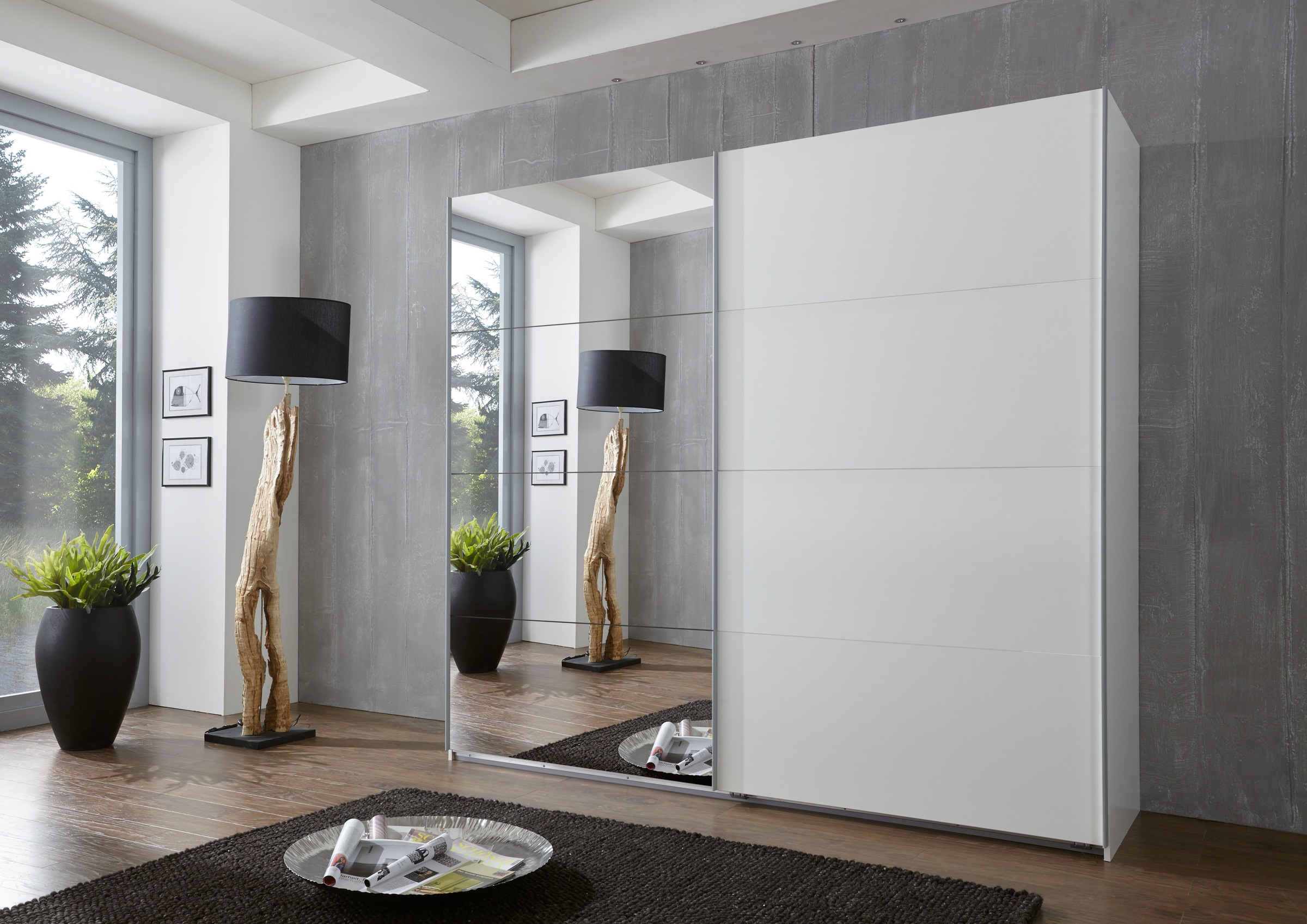 Wimex Schwebetürenschrank »Ernie« Kleiderschrank mit Spiegel, Made in Germany, in verschiedenen Grössen/Ausführungen lieferbar