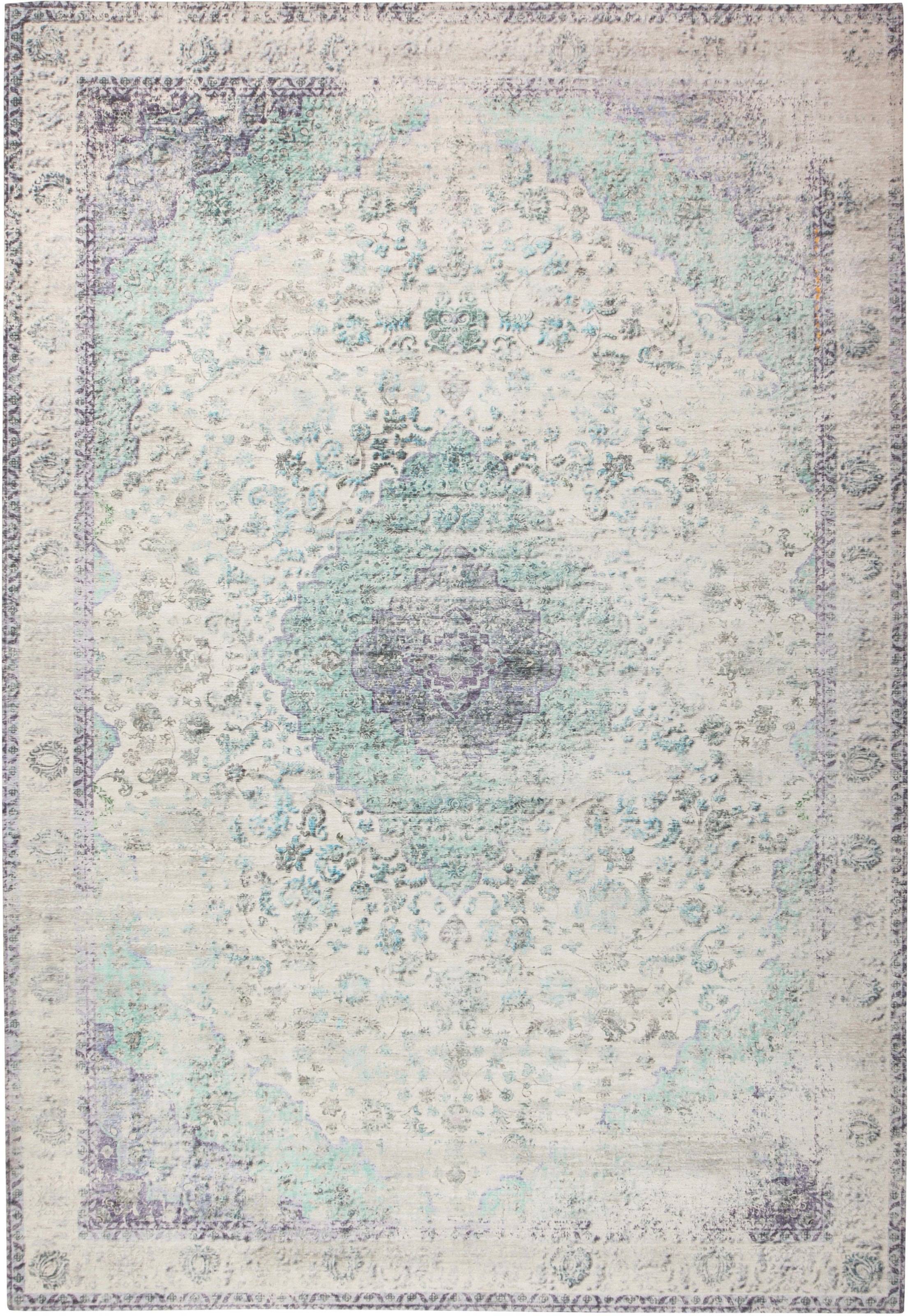 Leonique Teppich »Dario«, rechteckig, Vintage-Design, Orient-Optik, Used-Look, Kurzflor, Teppich mit Bordüre