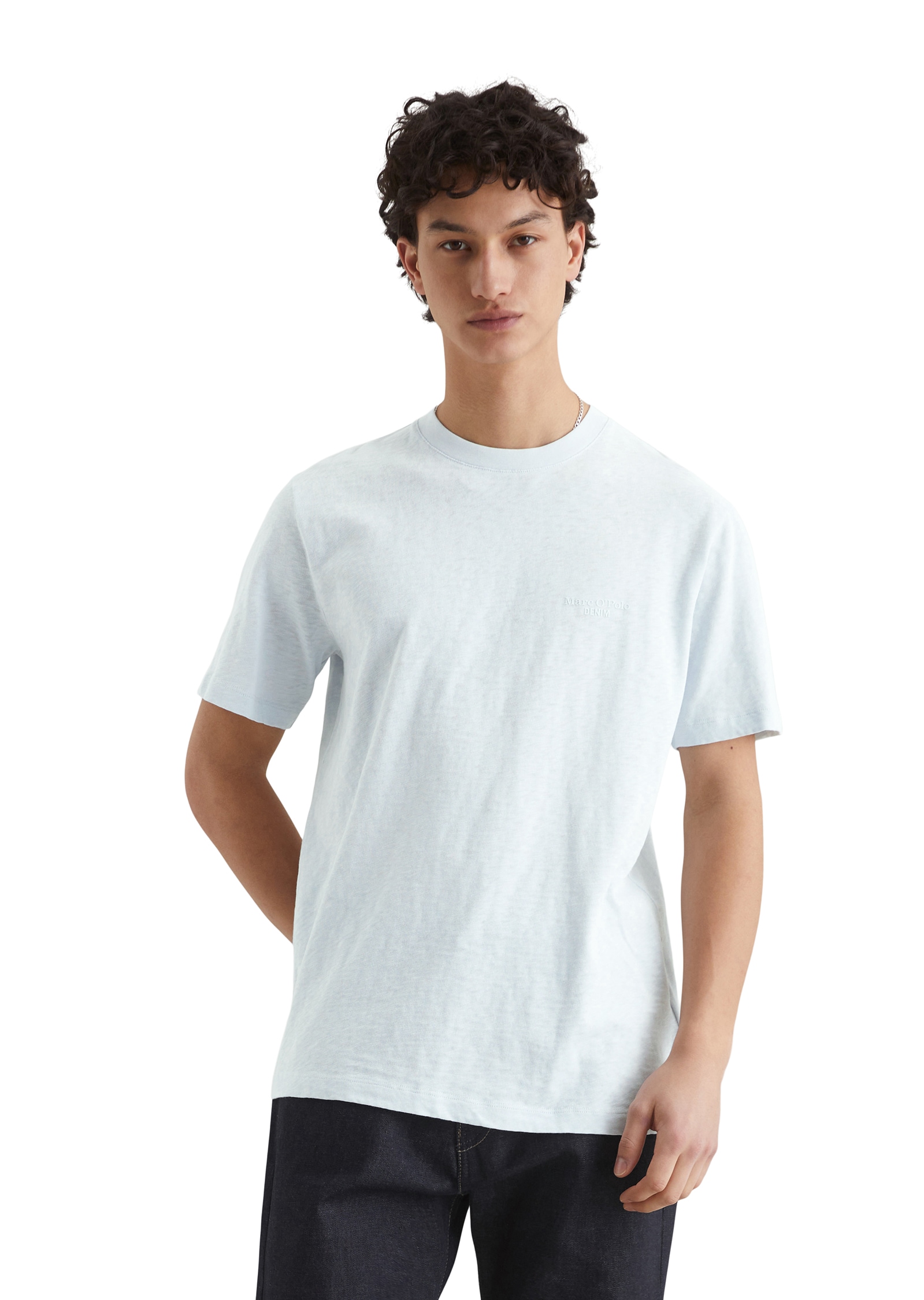 Marc O'Polo DENIM T-Shirt mit leicht unregelmässiger Oberfläche