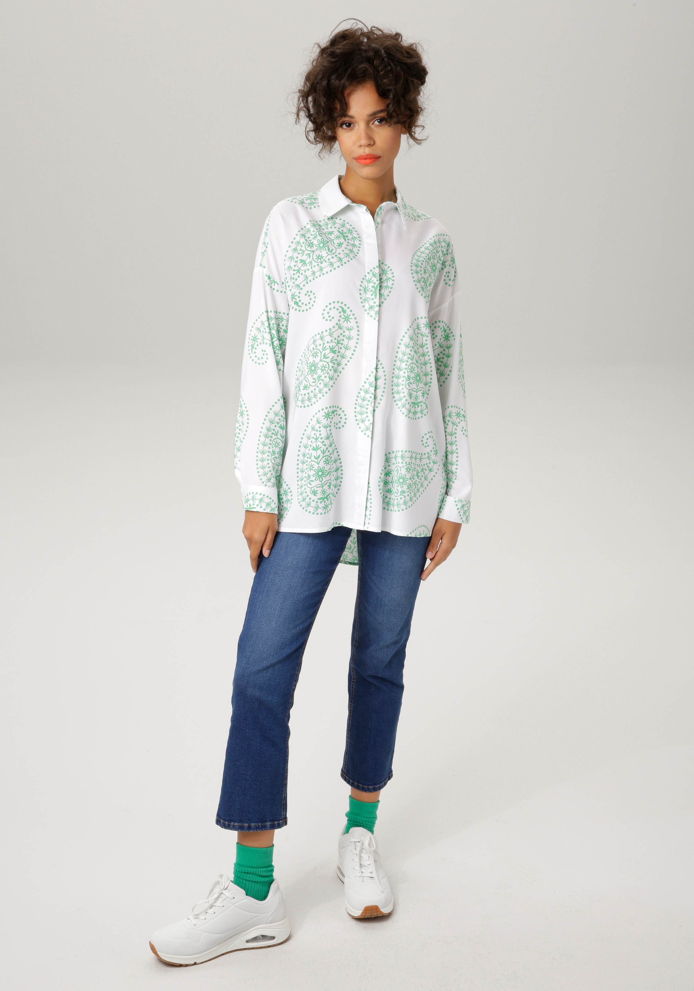 | mit grossflächigem CASUAL online Aniston Paisley-Muster Hemdbluse, bestellen Jelmoli-Versand