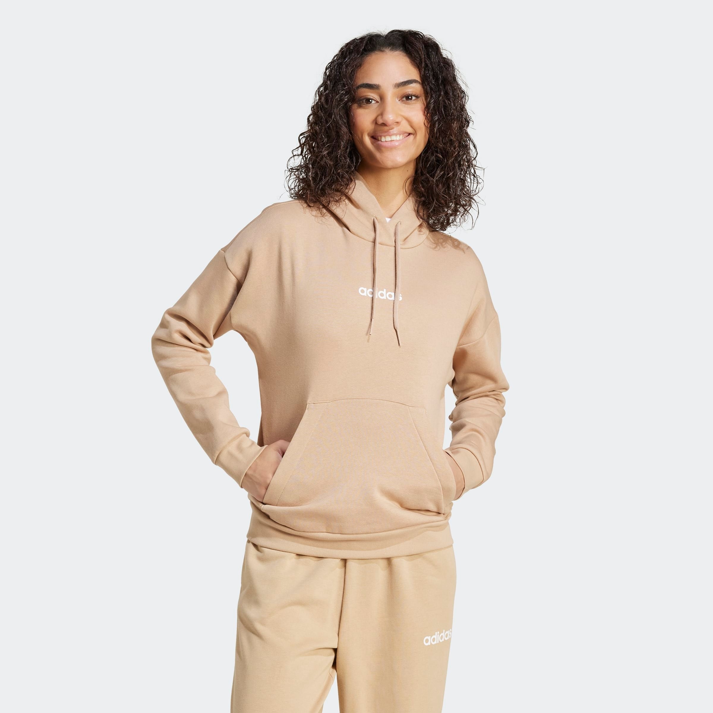 adidas Sportswear Kapuzensweatshirt »W LIN FL HD«, für sportliche Aktivitäten und Alltag, lockere Passform